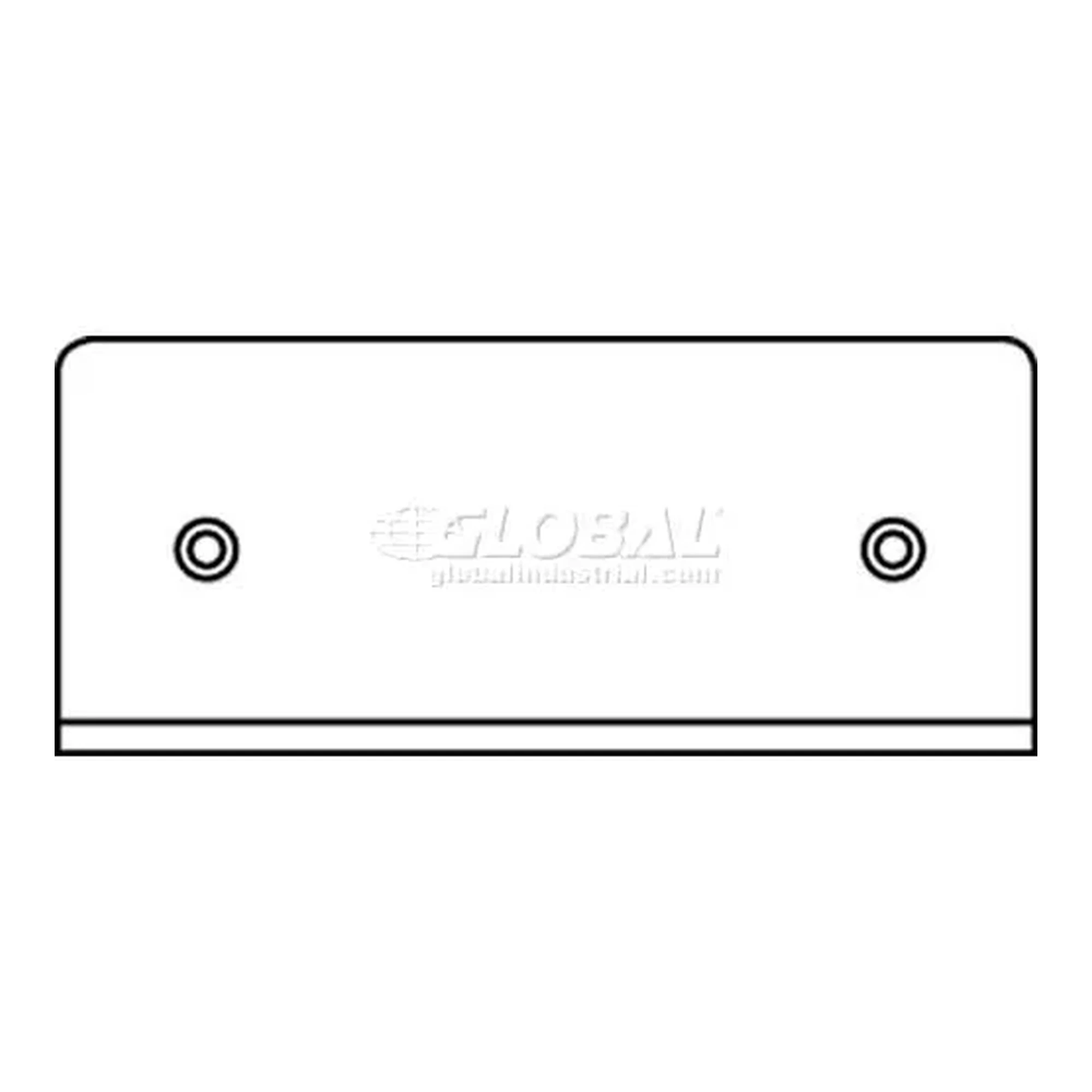 1-Gang Poke-Through Blank Plate for Floor Box Systems