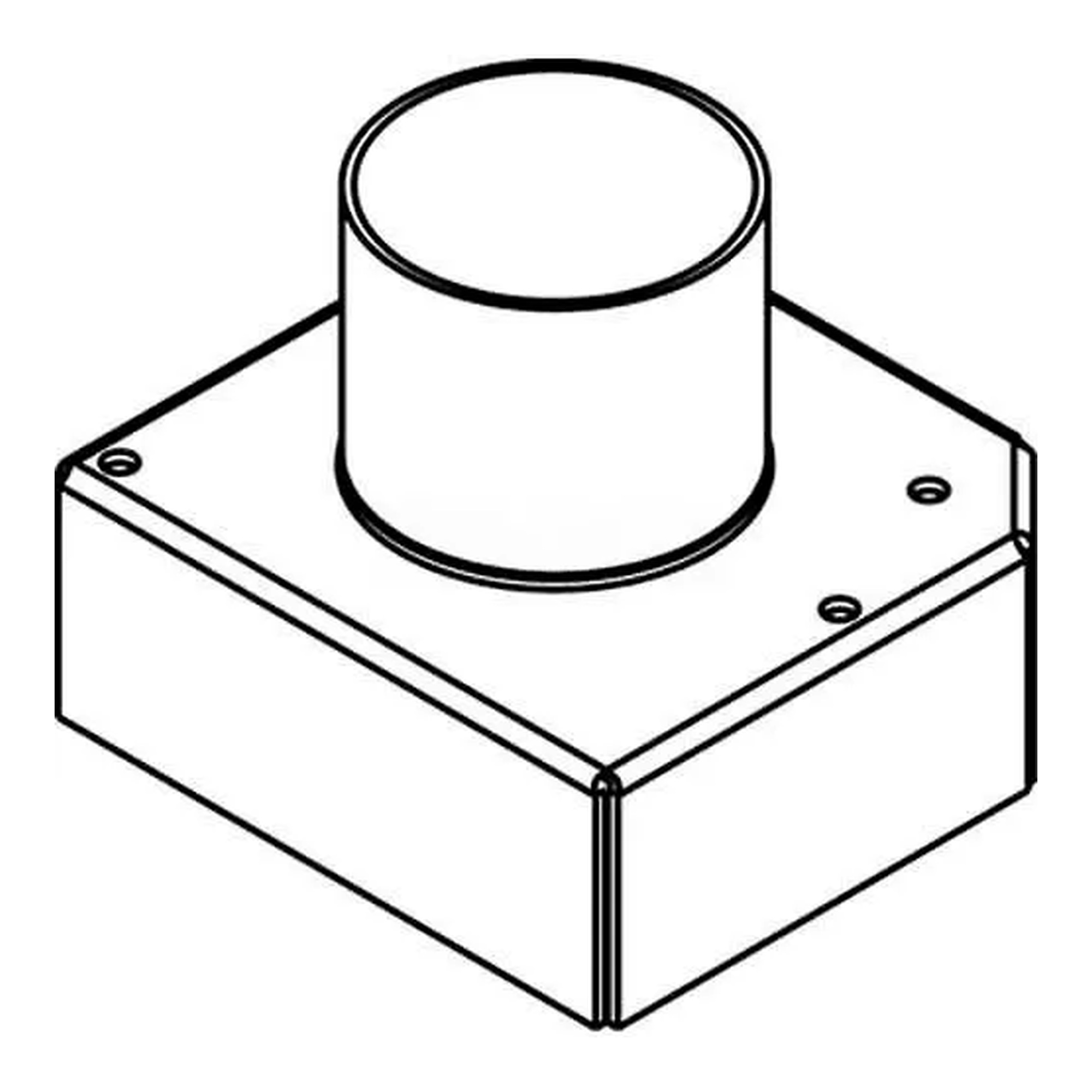 Poke-Thru 1-1/2-Gang Conduit Housing Assembly