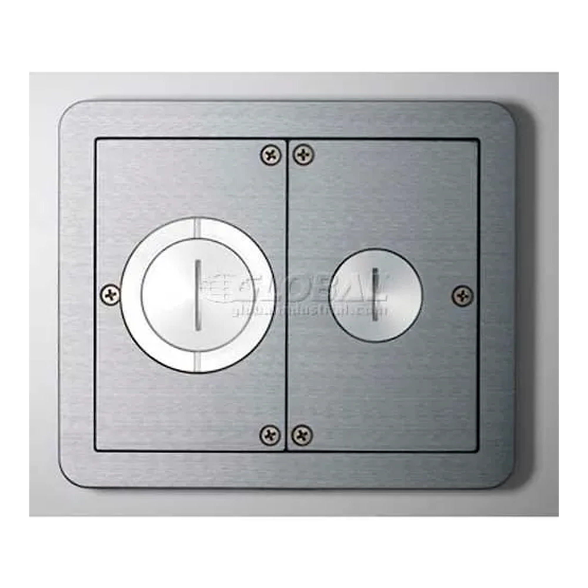 Brass Flanged Furniture Feed Floor Box Assembly