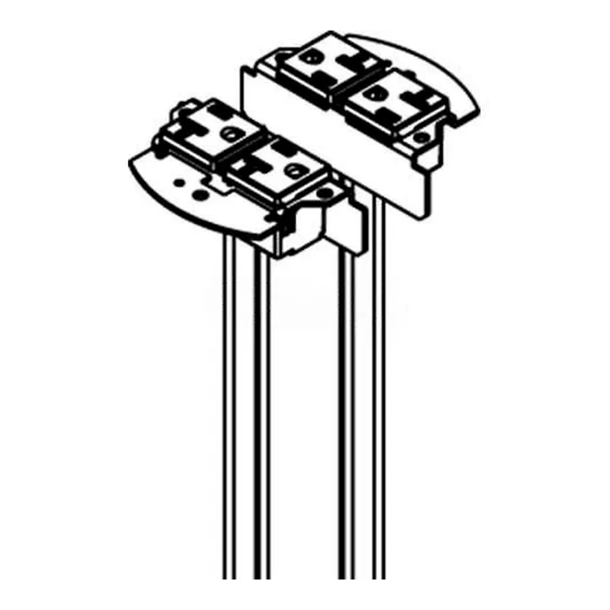 Poke-Through 20A Duplex Replacement Receptacles
