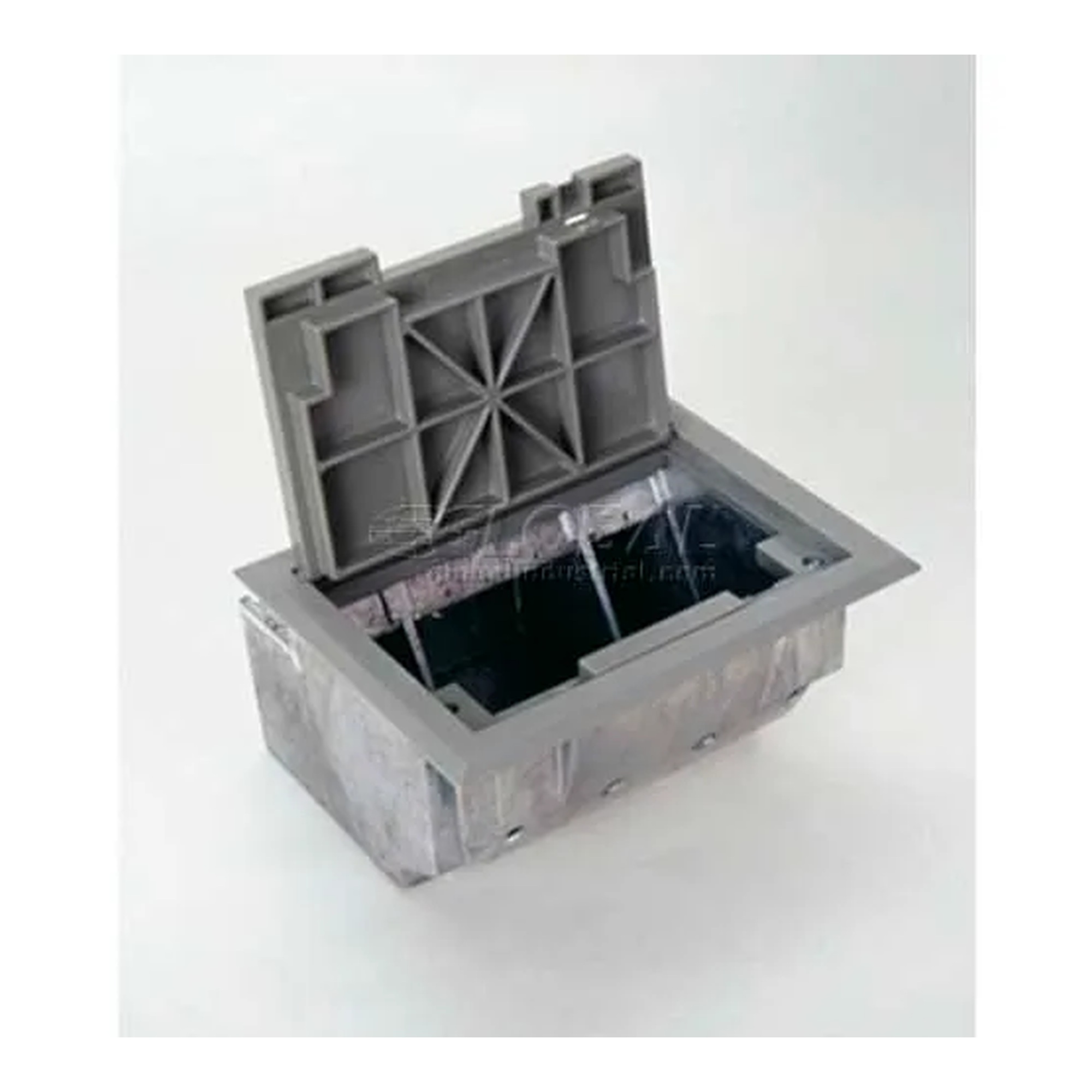 Black Carpet Cover Floor Box with Trim