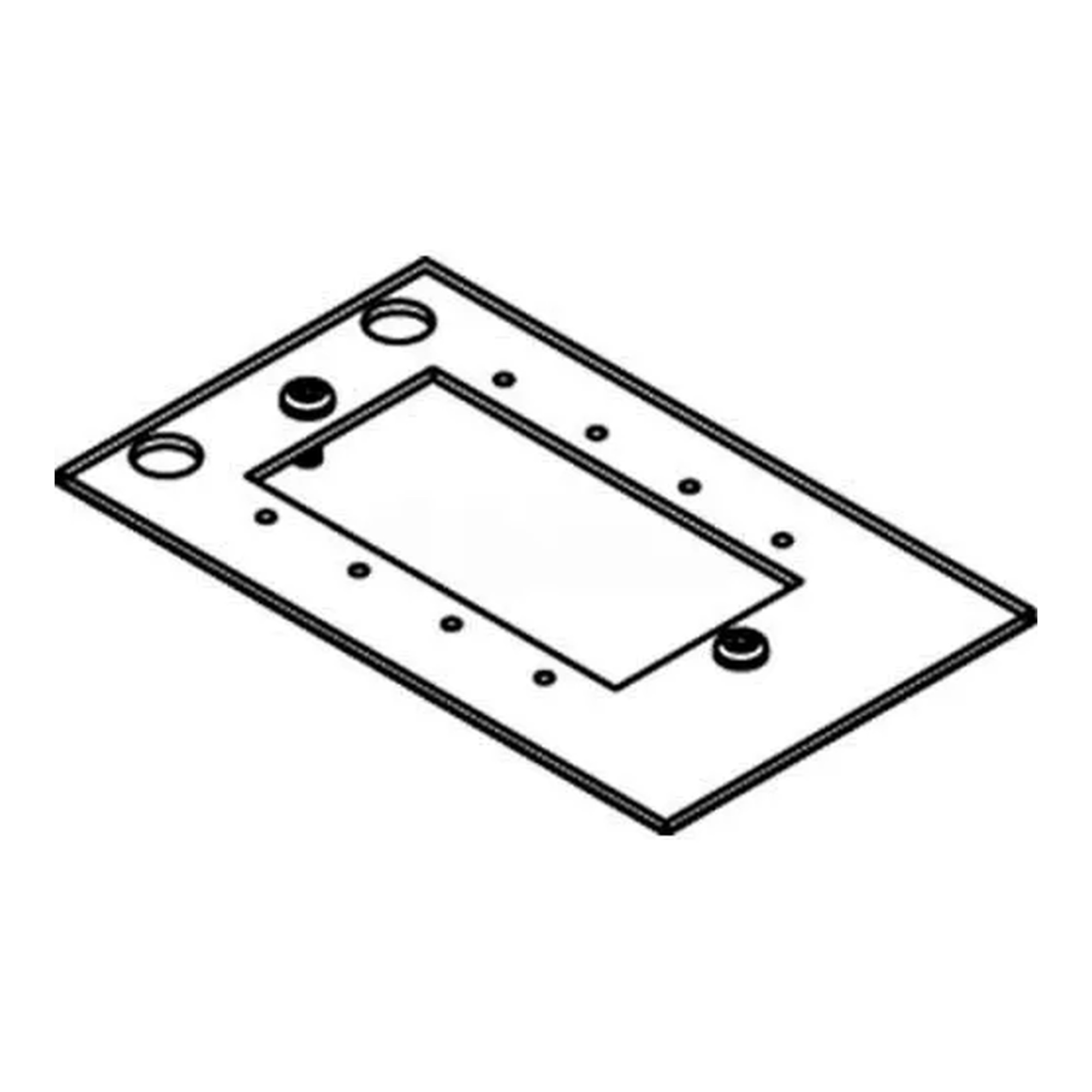 CRFB Series Audio/Video Device Plate #4 for Floor Boxes