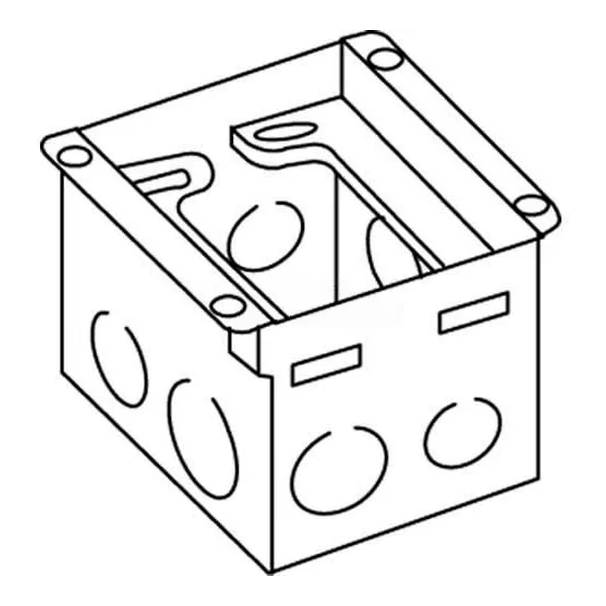 1-Gang Steel Floor Box for Wood Floors