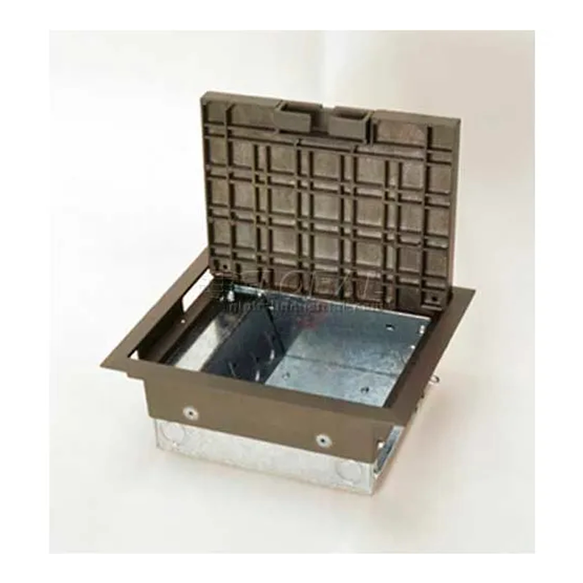 Gray Raised Floor Box, 10 x 8 x 4 in.