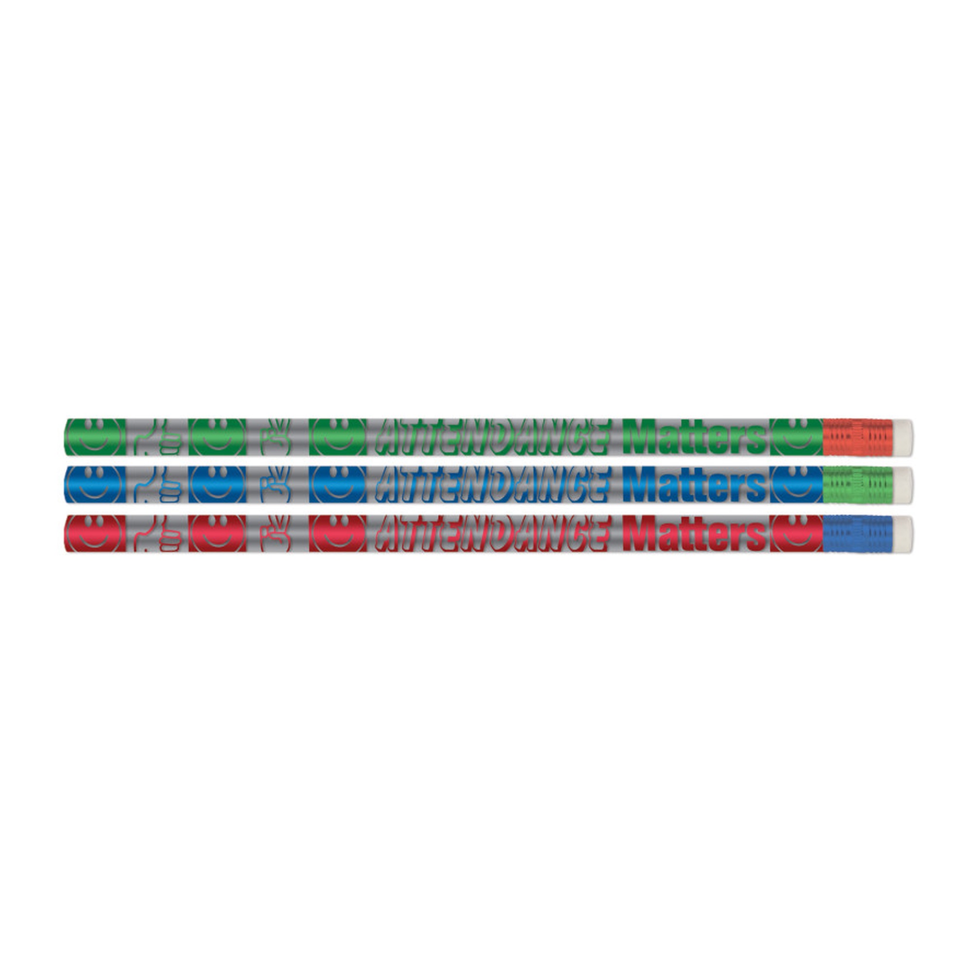 Decorative No. 2 Graphite Pencils with Erasers, 144 Count