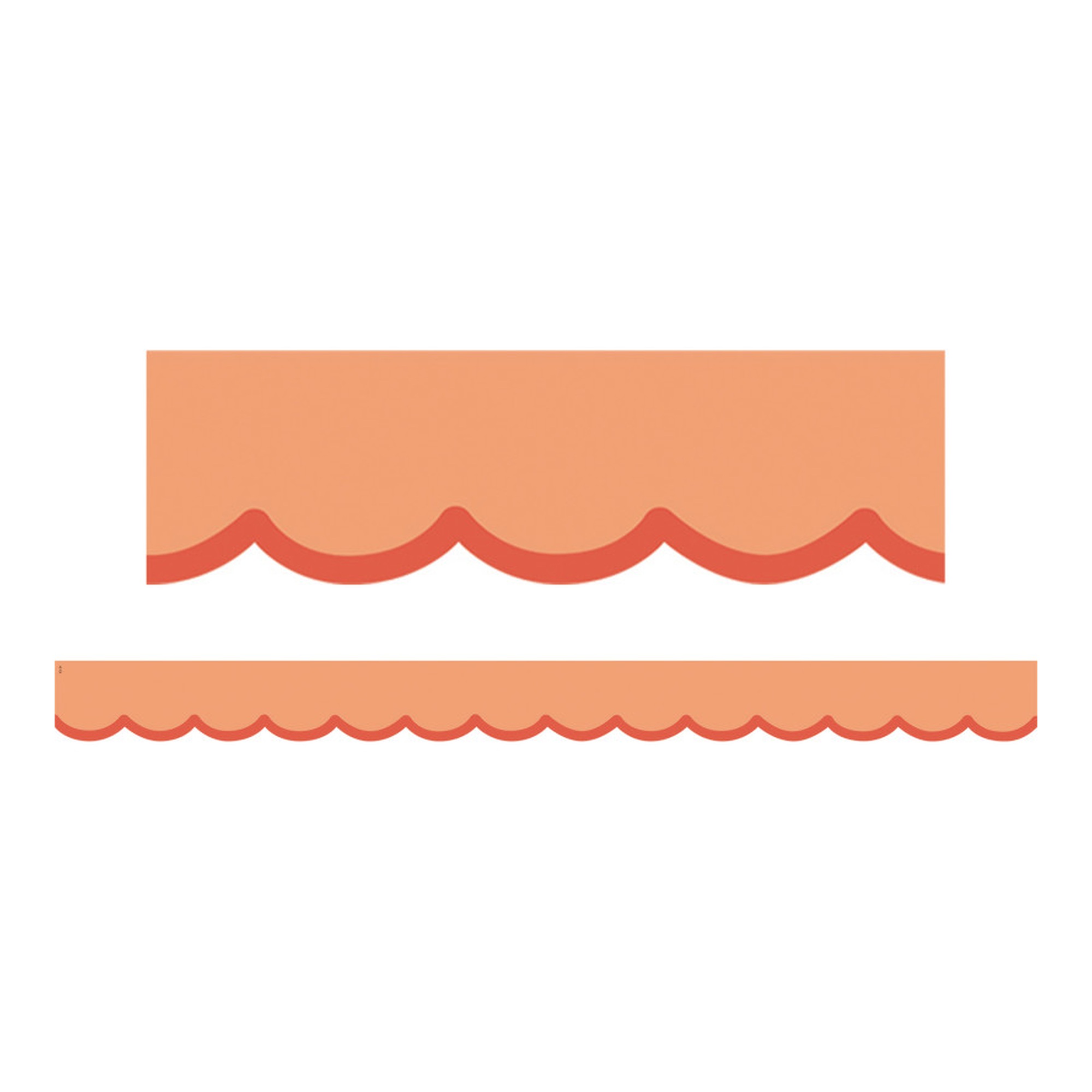 Orange Scallop Die-Cut Border Trim, 20-Pack