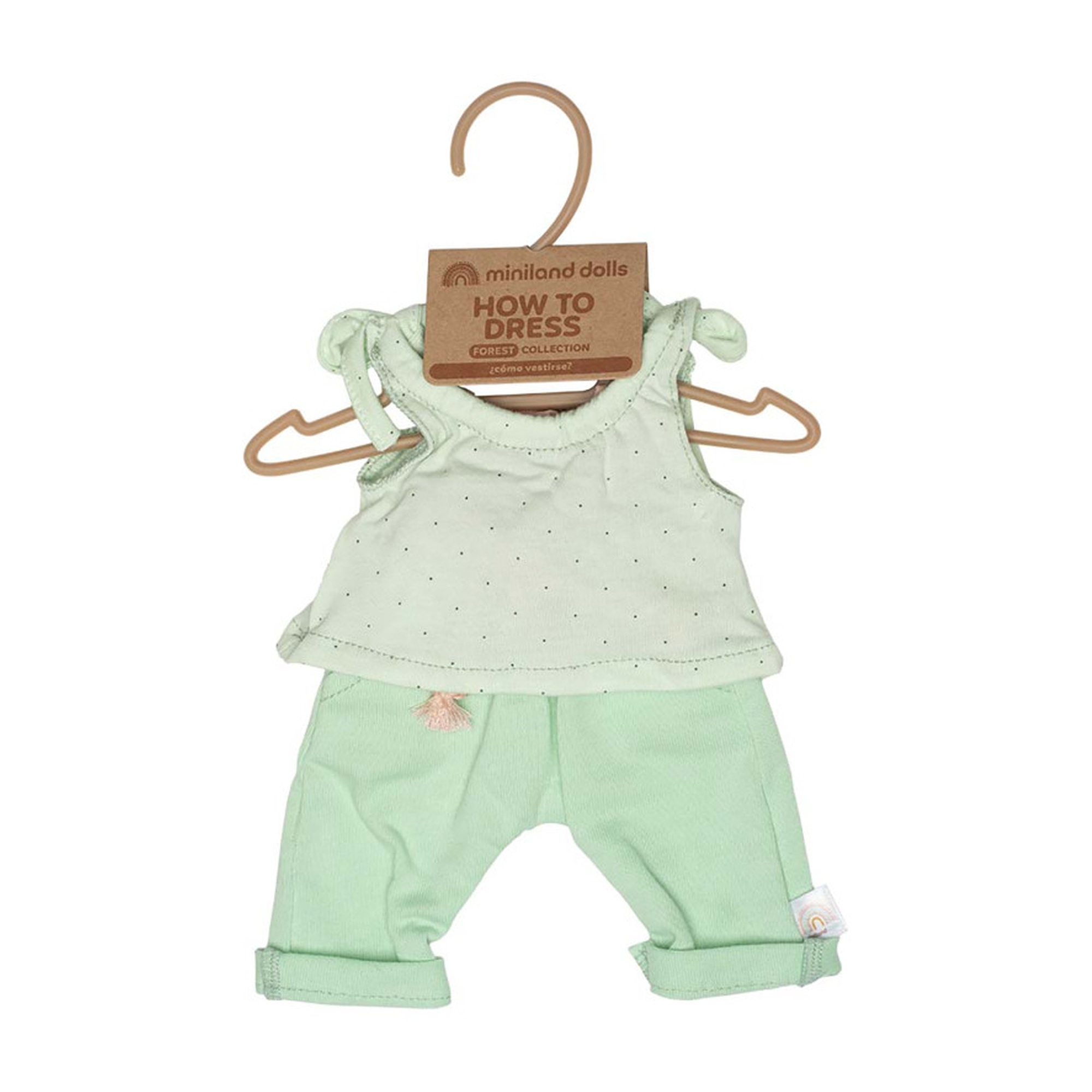 Forest Girl Doll Clothes Set for 15-Inch Dolls, 3 Pieces