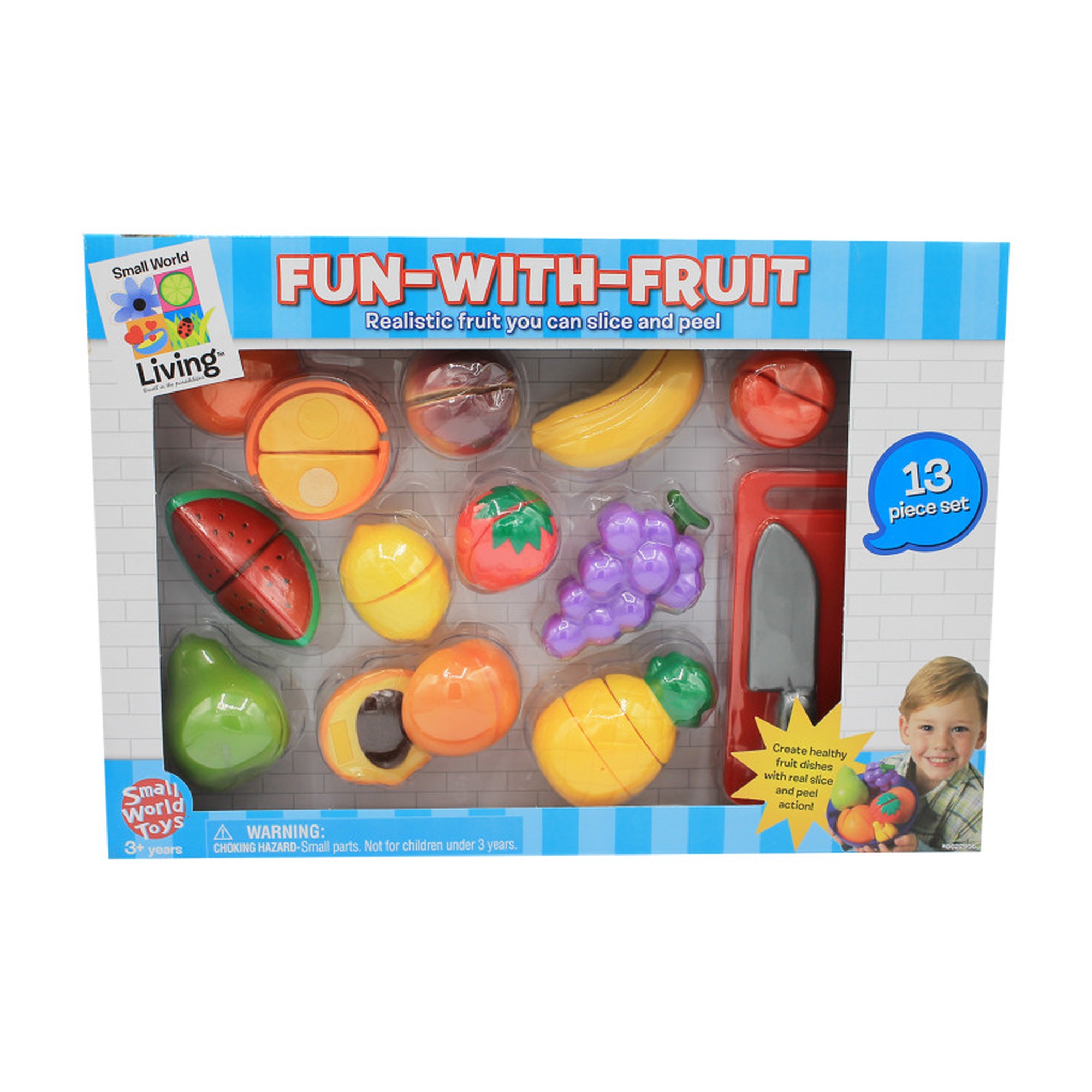 13-Piece Slice and Peel Fruit Playset