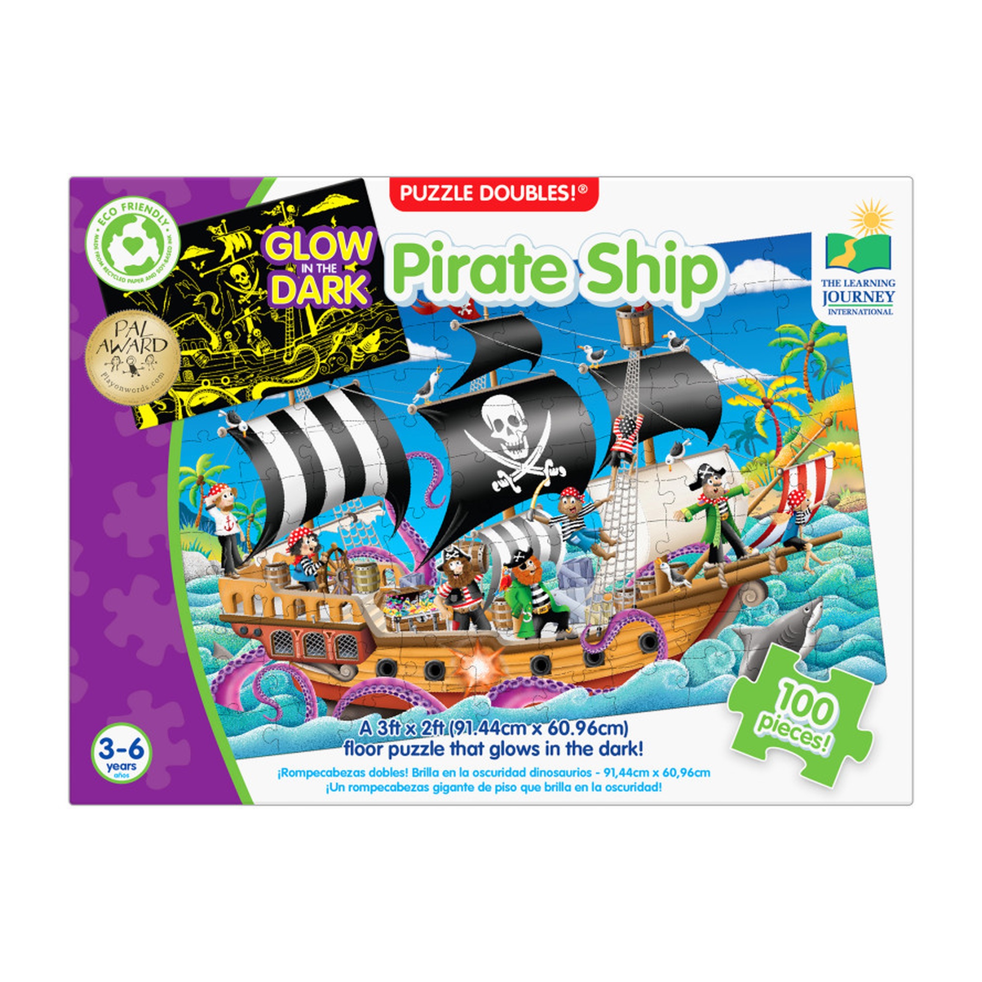 Glow-in-the-Dark Pirate Ship Puzzle