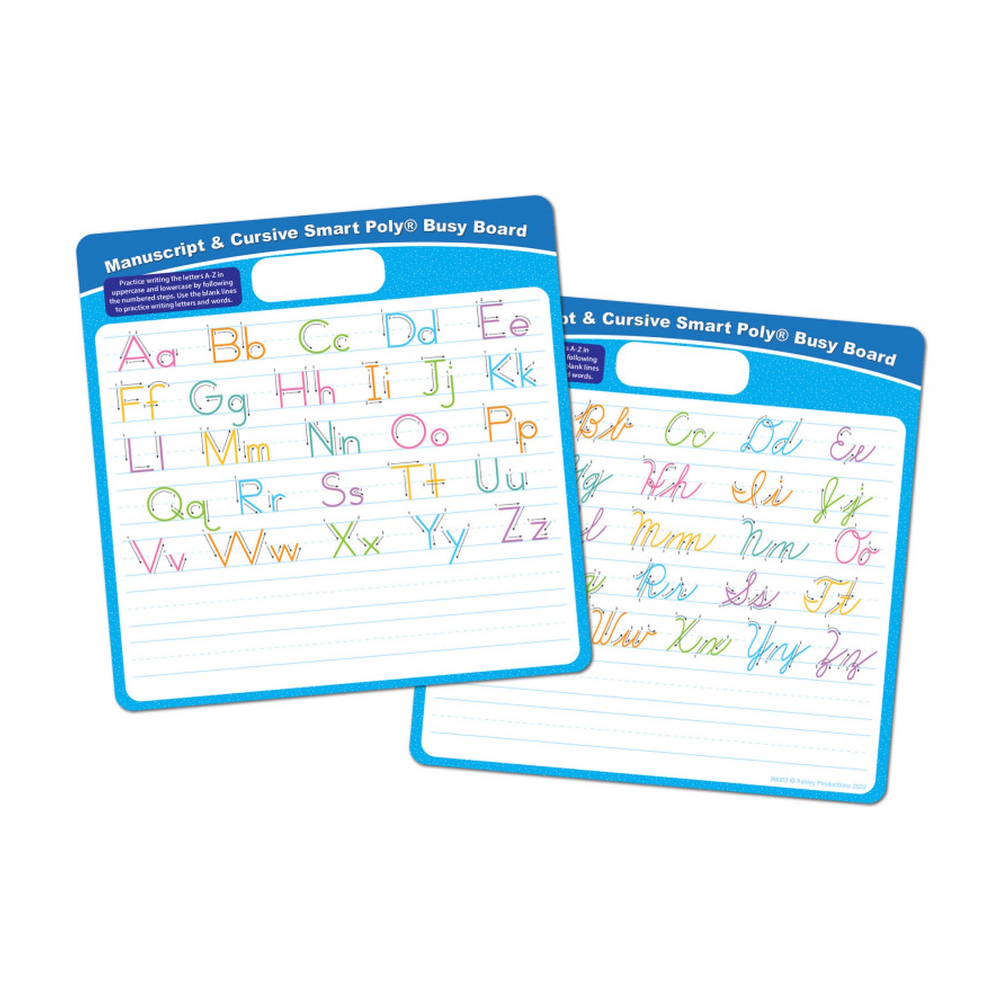 Double-Sided Handwriting Activity Busy Board with Dry Erase Marker