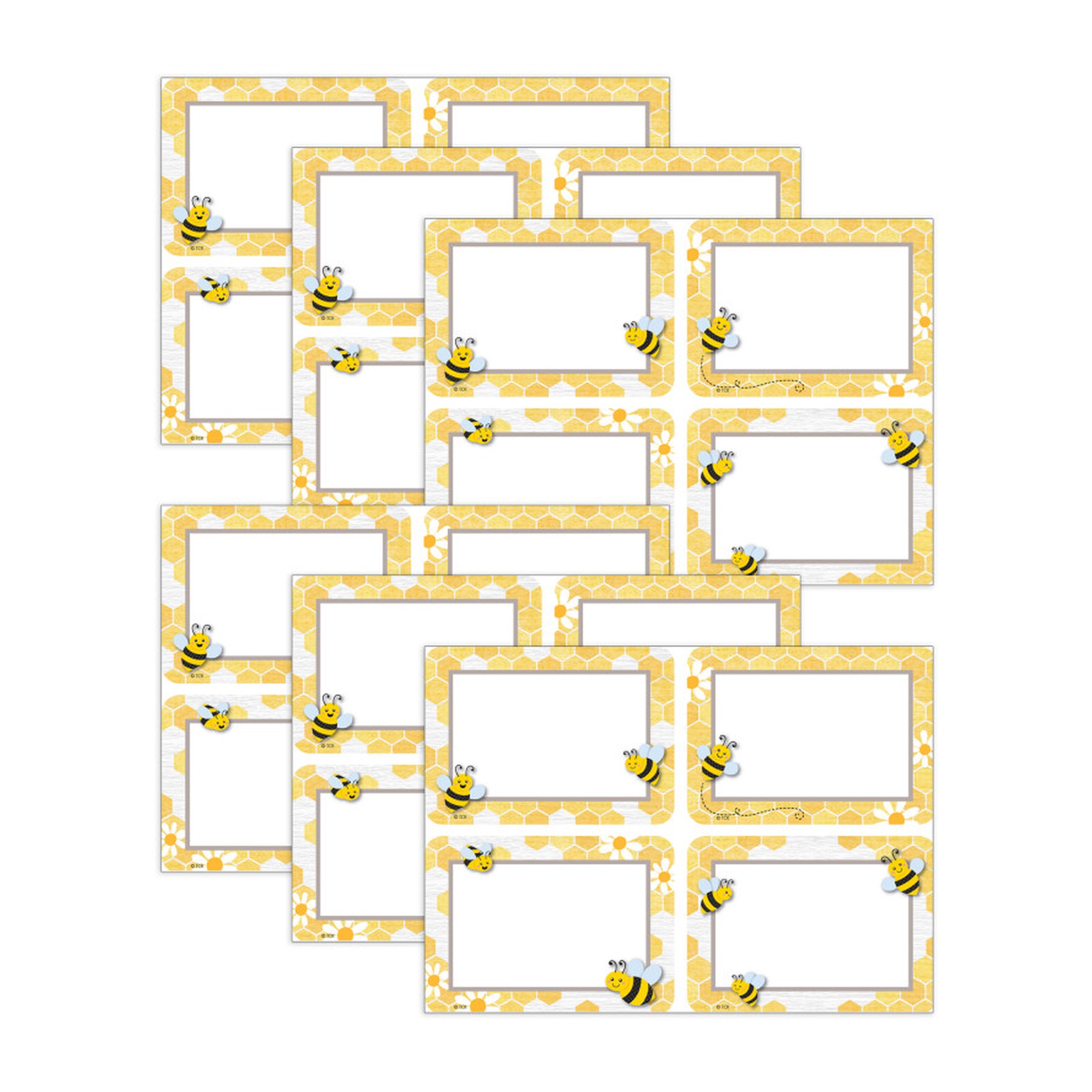 Buzzing Bees Name Tags, 216 Labels