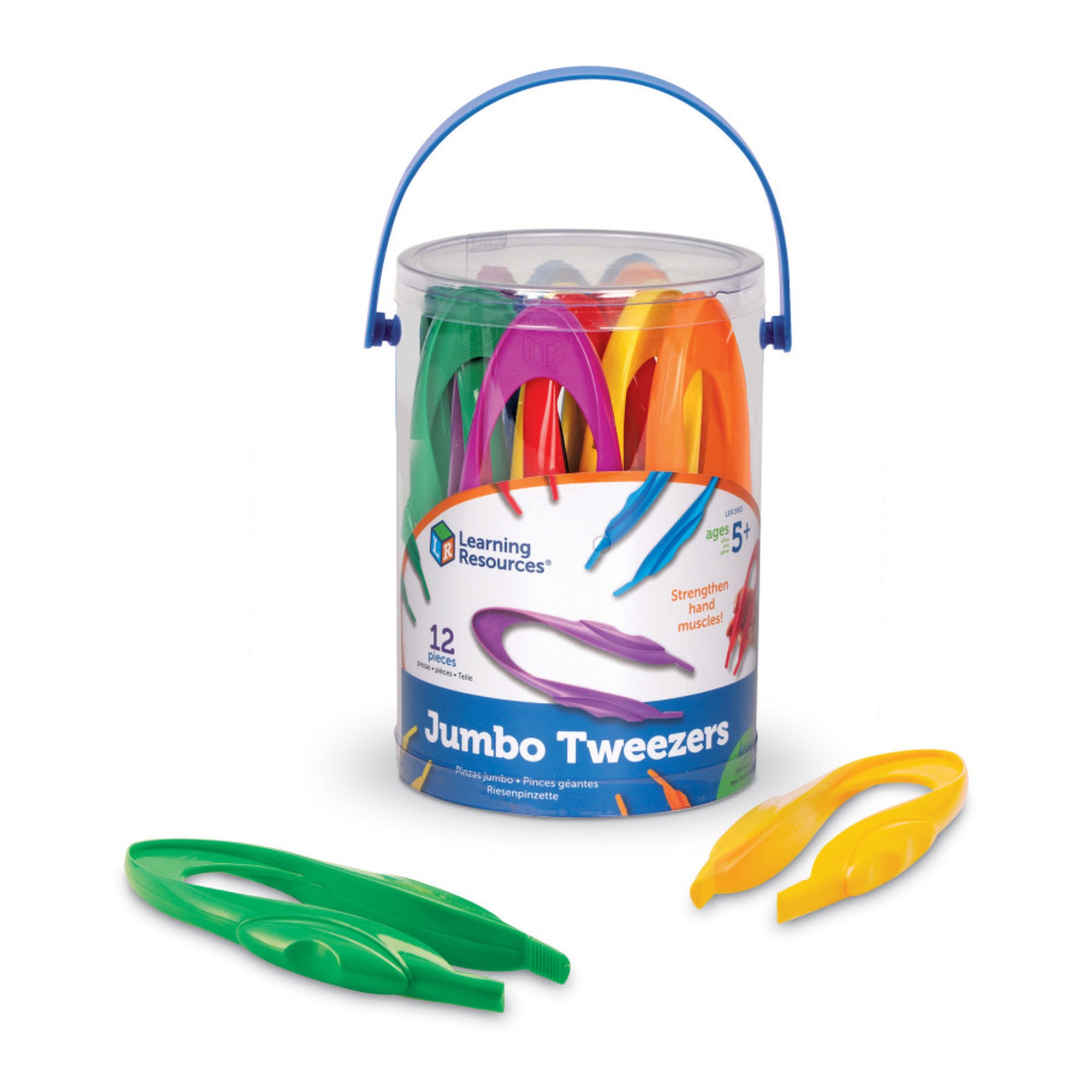 Jumbo Tweezers Set, 12 Pieces