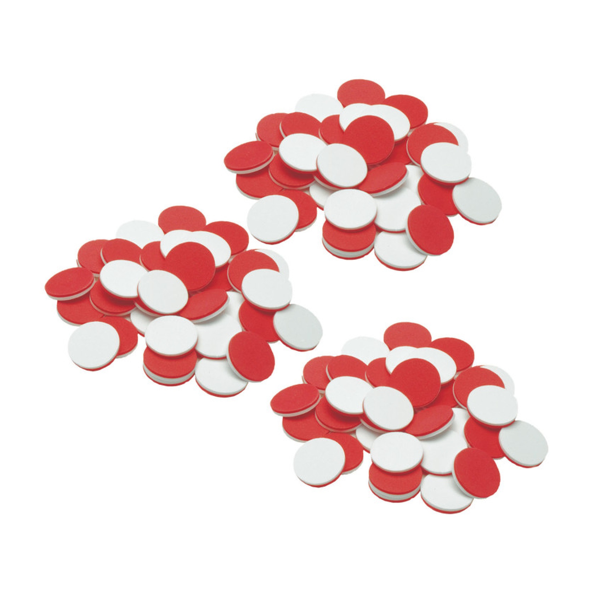 Red and White Foam Counters, 600 Count