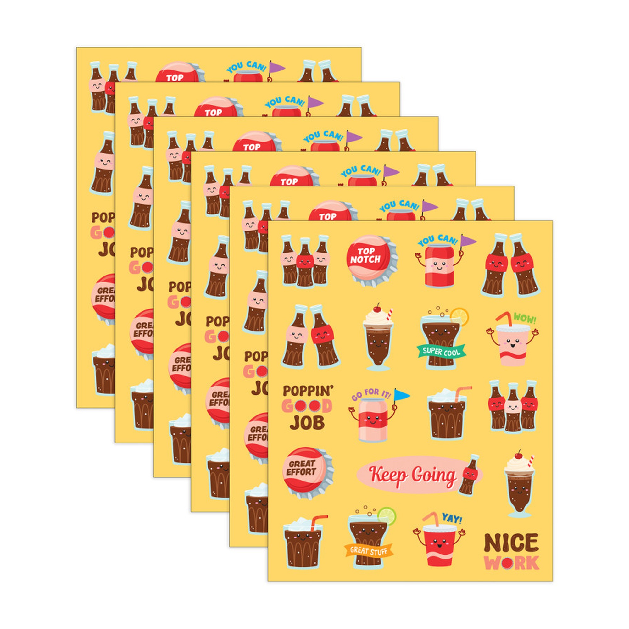 Cola Scented Scratch-and-Sniff Stickers, 684 Total