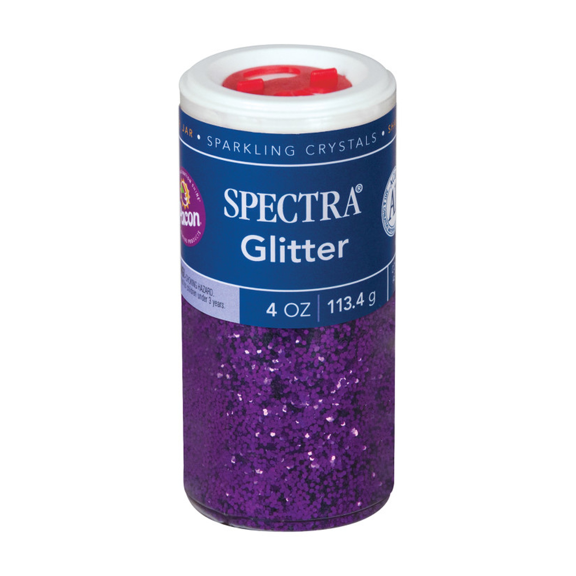 Purple Hexagon Glitter, 4 oz Shaker Jar