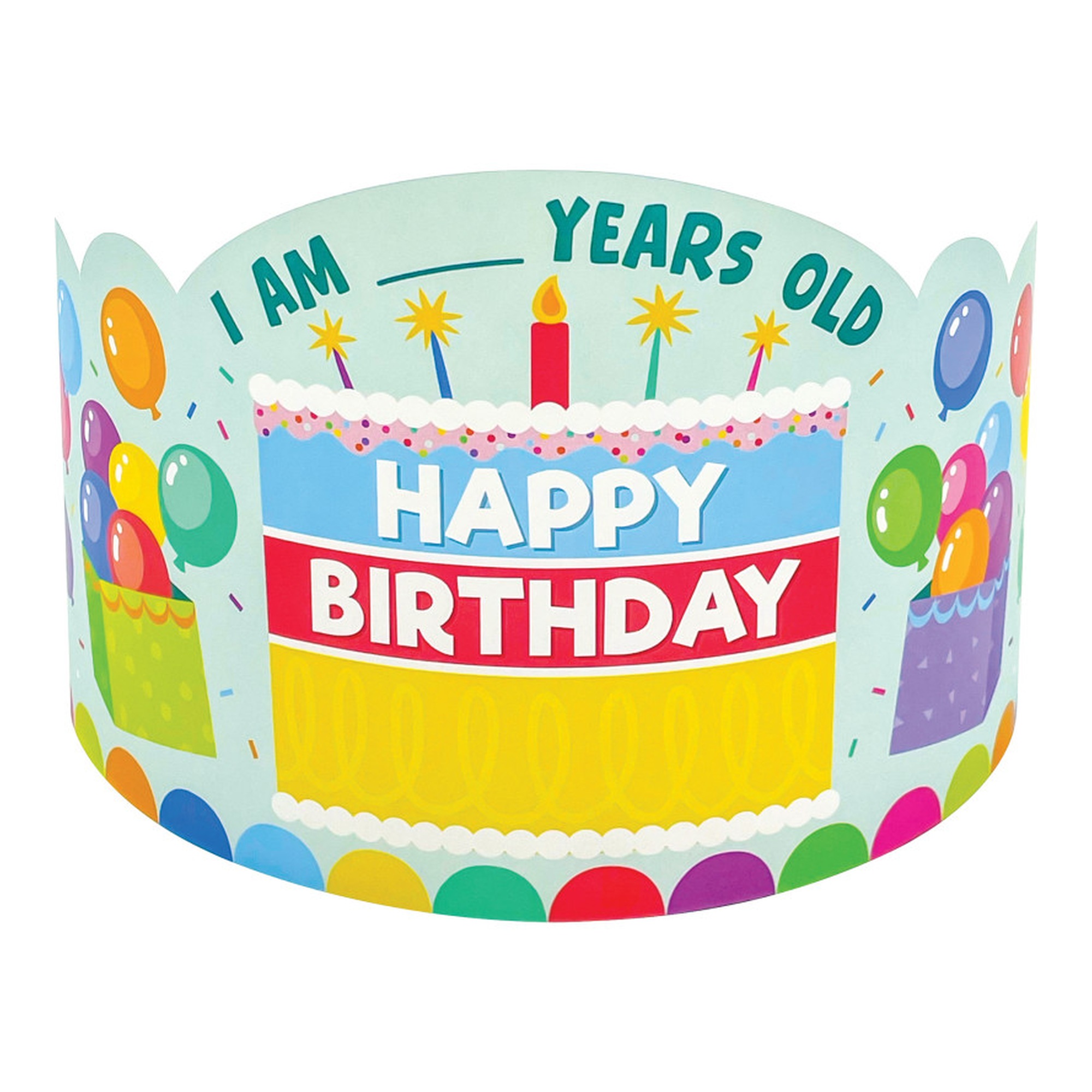 Colorful Happy Birthday Crowns