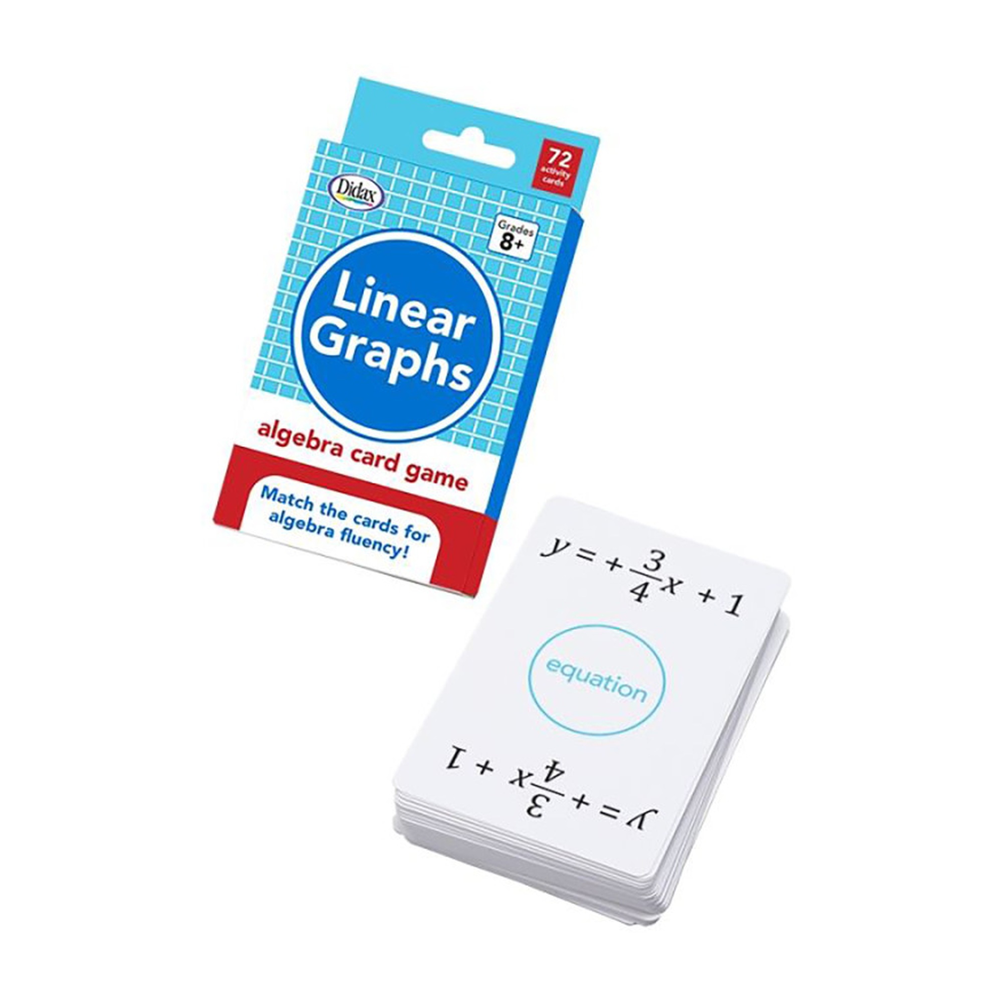 Linear Graphing and Algebra Matching Card Game, 90 Cards