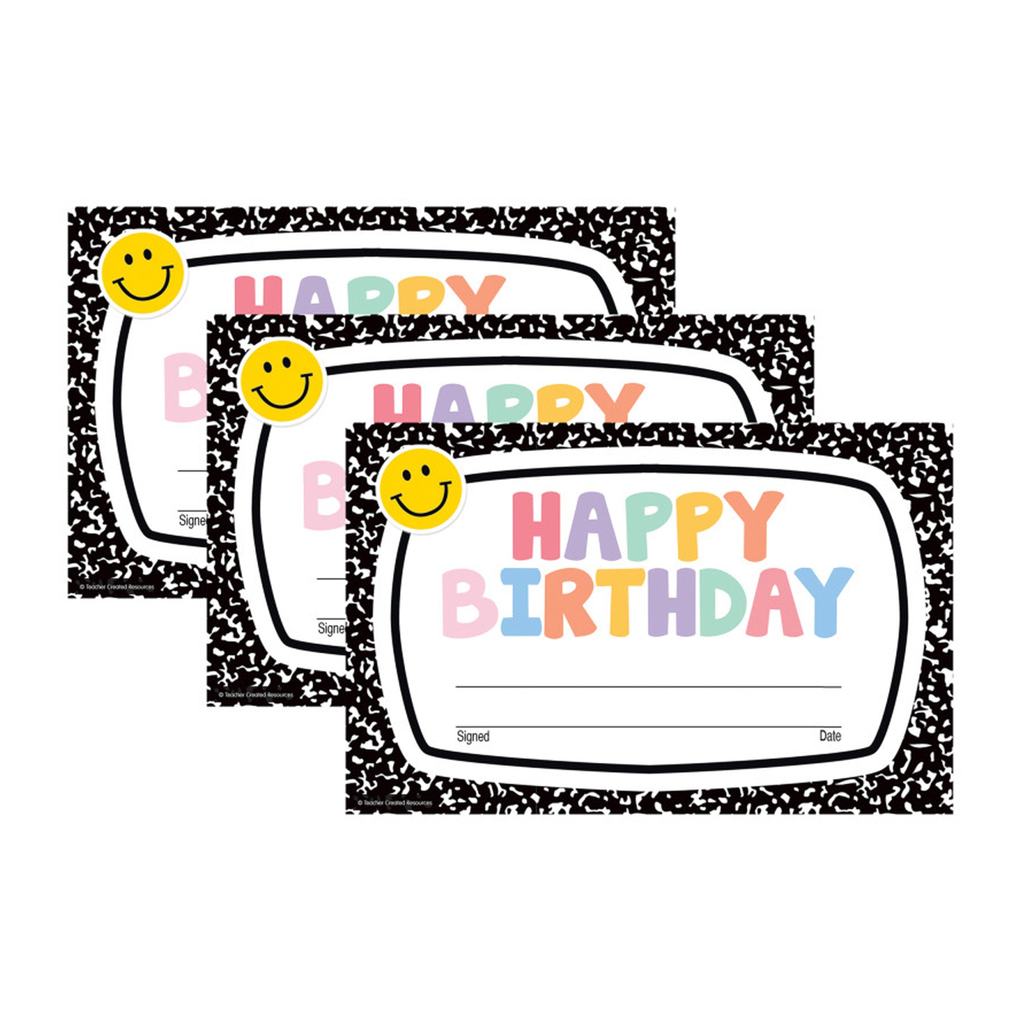 Happy Birthday Recognition Awards, 90 Count