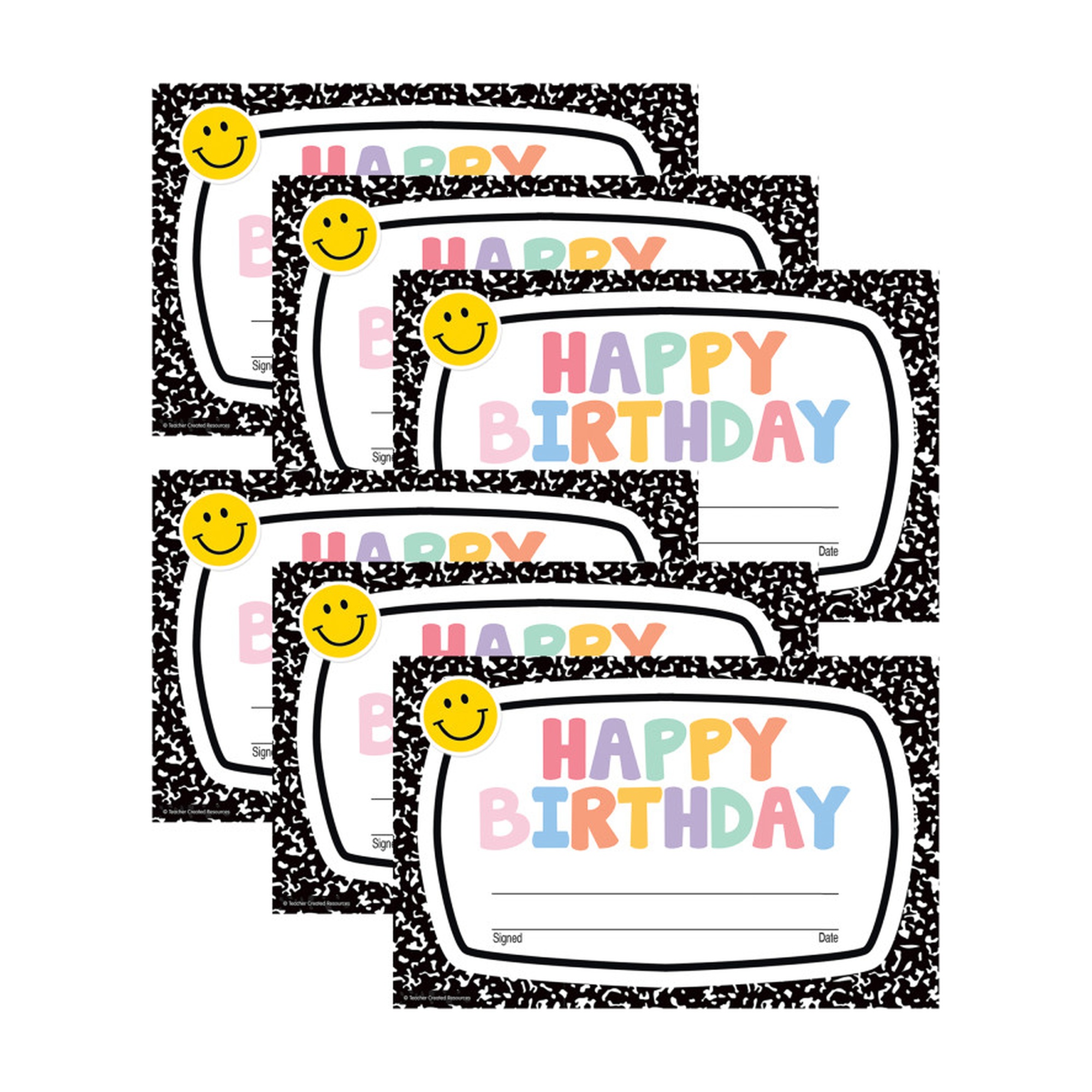 Happy Birthday Awards, 180 Count