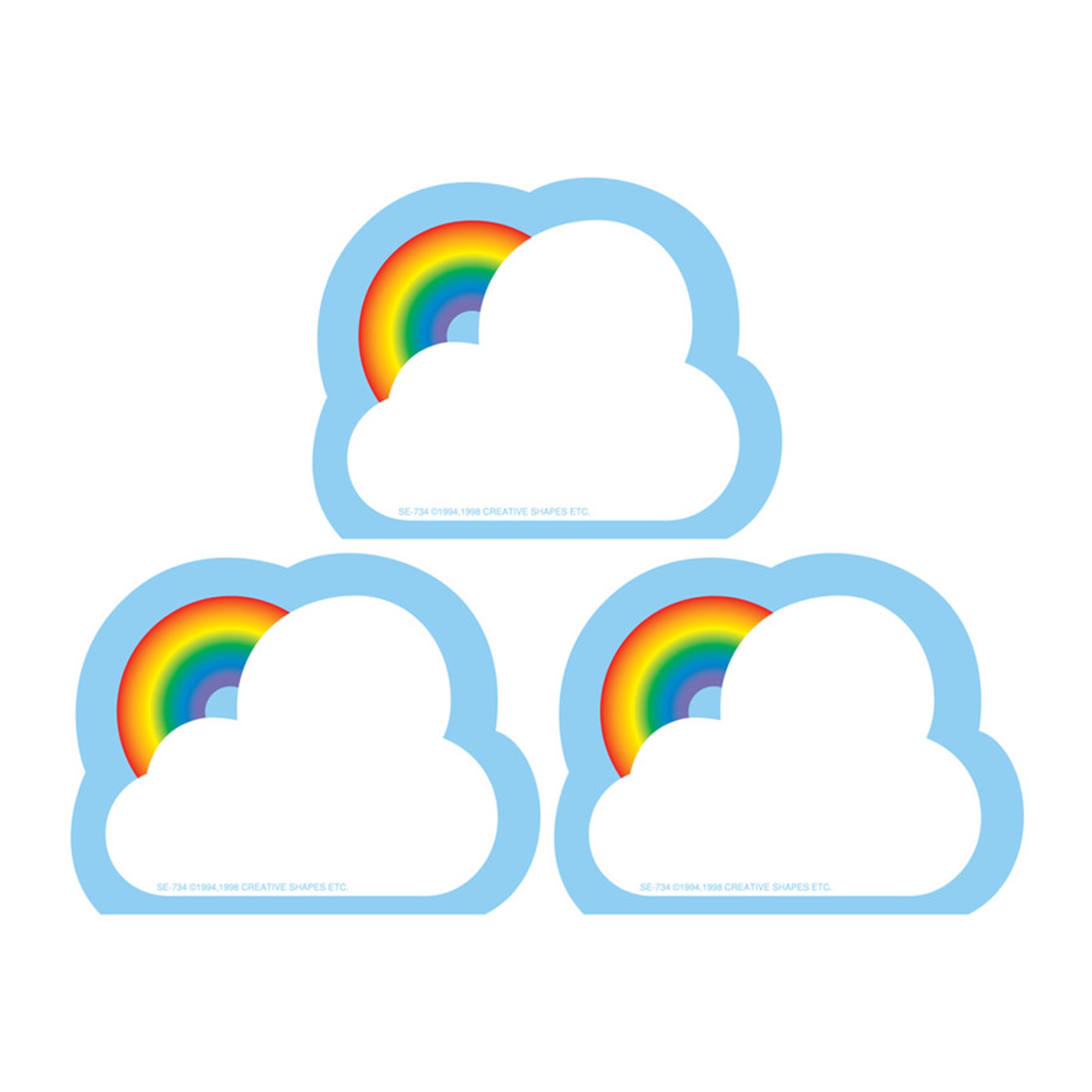 Rainbow Mini Notepads, Pack of 3