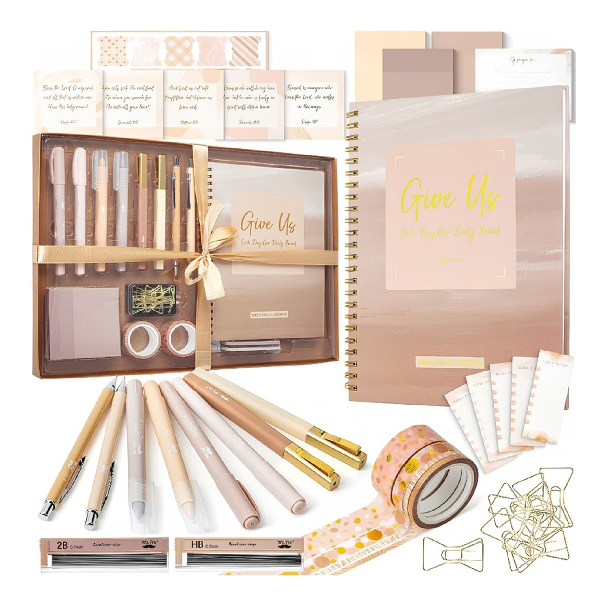Golden Blush Bible Journaling Kit, 21 Pieces
