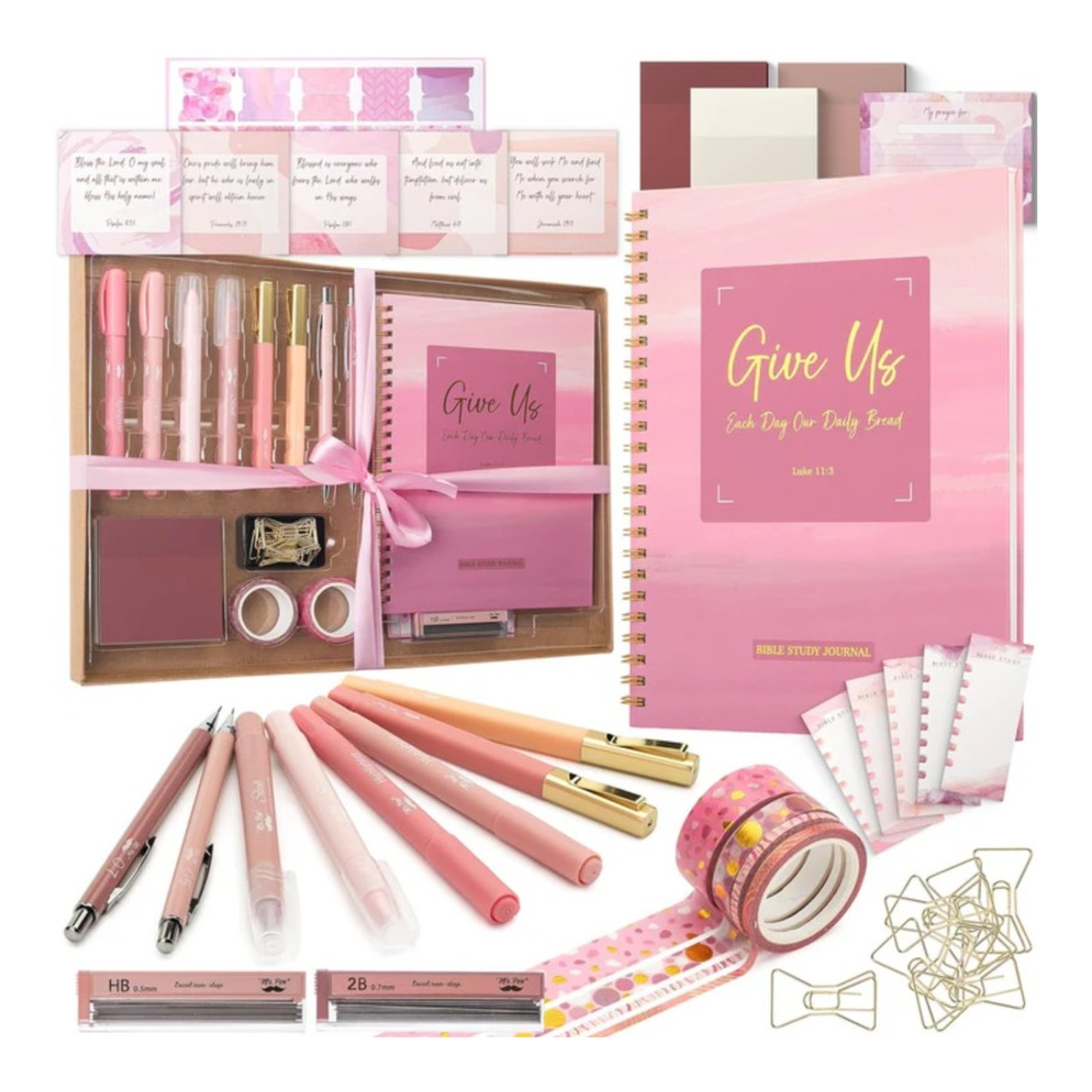 Pink Bible Journaling Kit, 21 Pieces