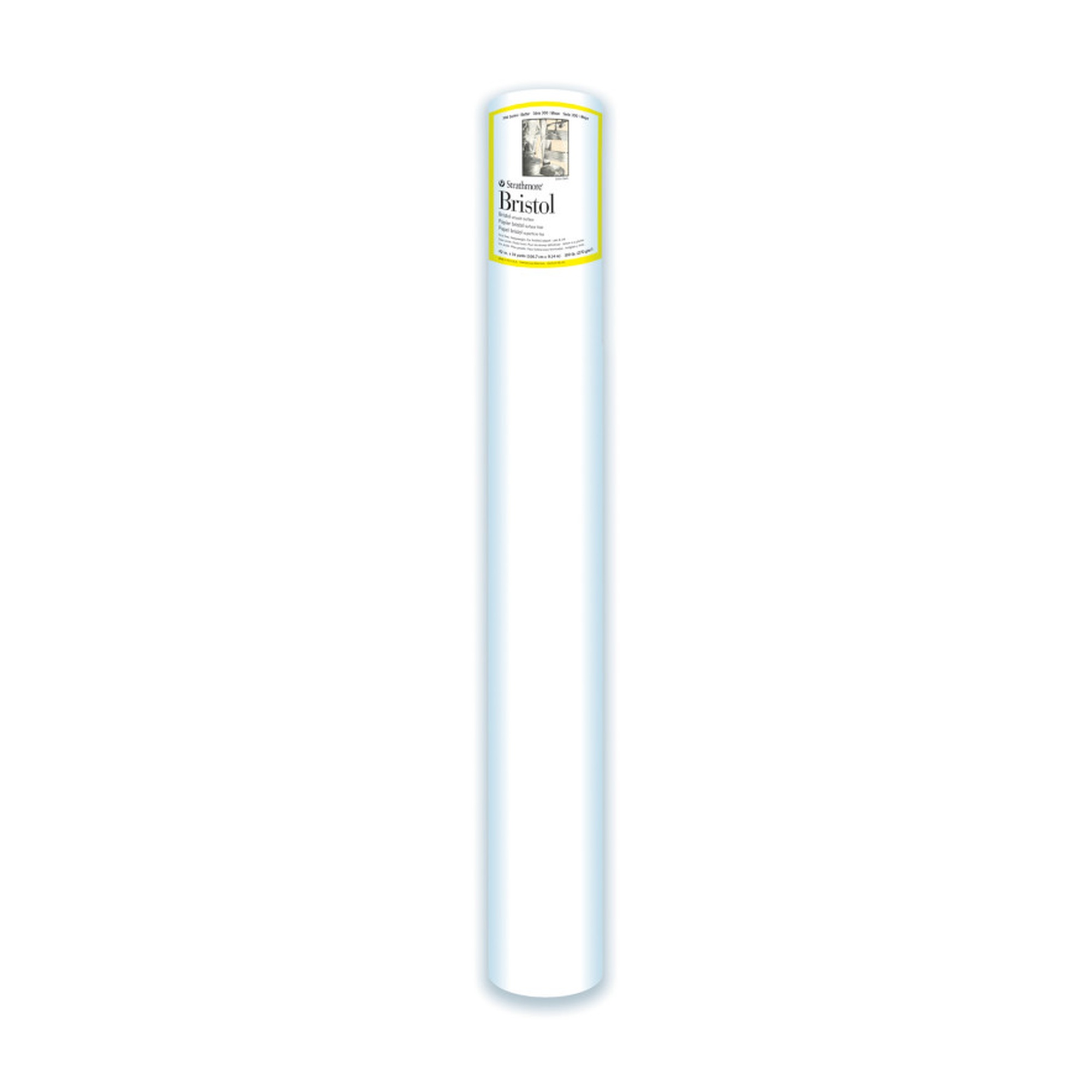 Smooth Bristol Paper Roll, White, 42 in. x 10 yd.