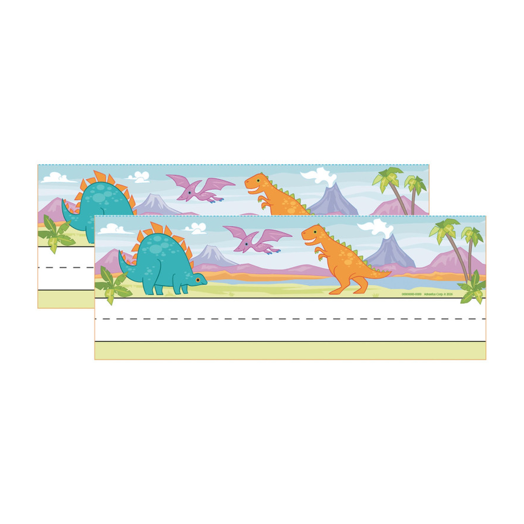 Dino Quest Tented Classroom Nameplates, 72 Count