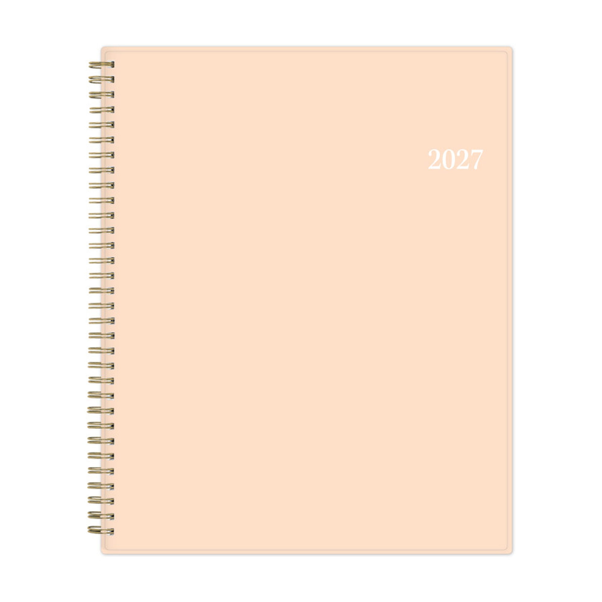 2027 Blush Pink Weekly/Monthly Planner, 8.5 x 11 in.