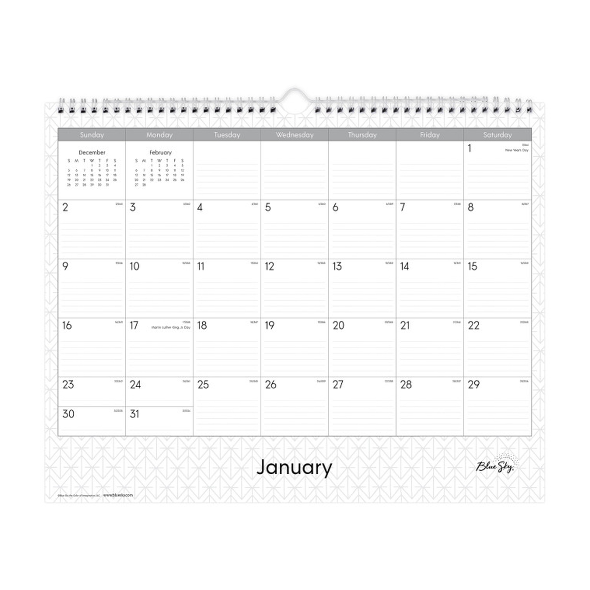 2027 Monthly Wall Calendar, 15 x 12 Inches