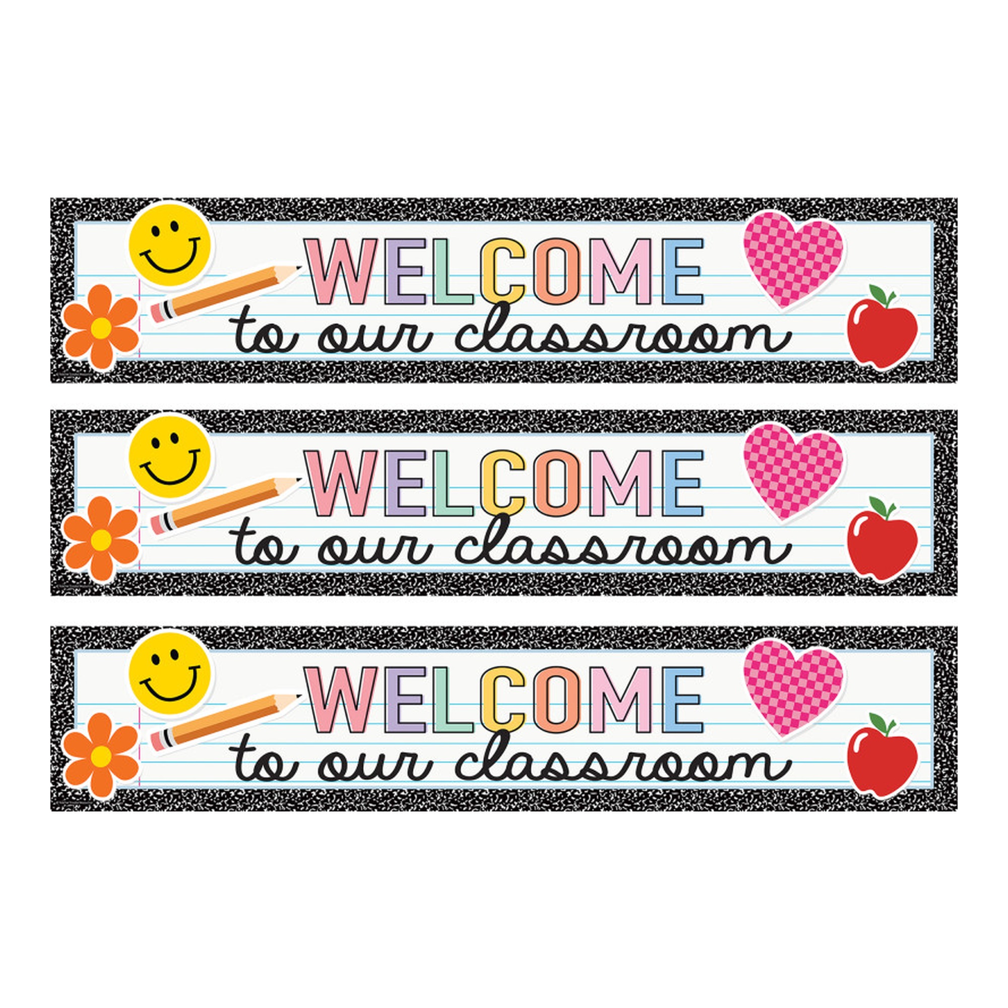 Welcome to Our Classroom Banners, Pack of 3