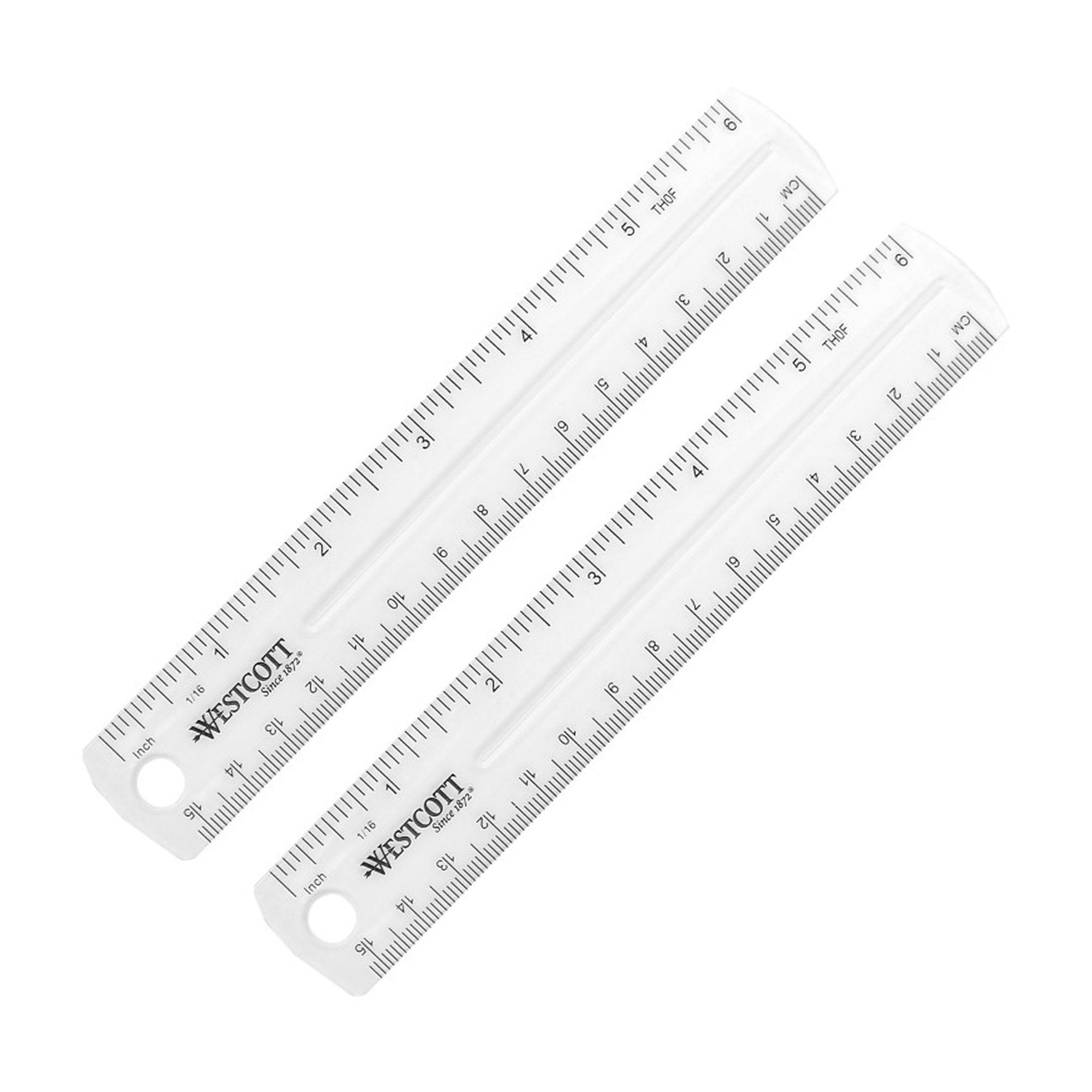Clear Flexible Standard/Metric Ruler, 6 in.