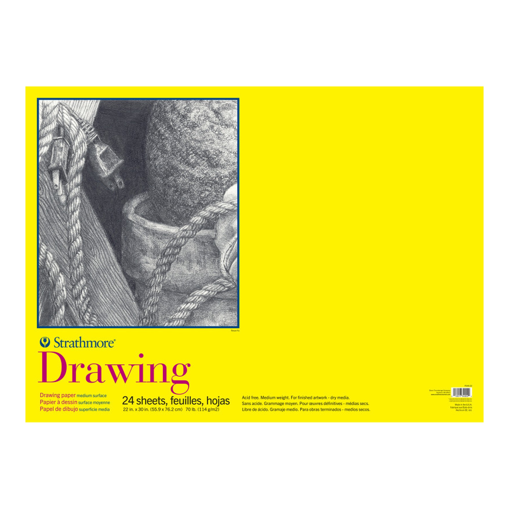 300 Series Drawing Paper Pad, 24 Sheets, 22 x 30 Inches