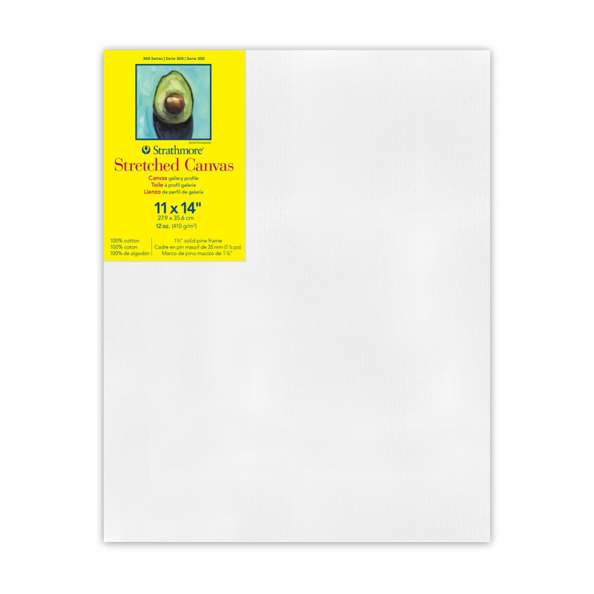 300 Series 11 x 14 White Stretched Canvas