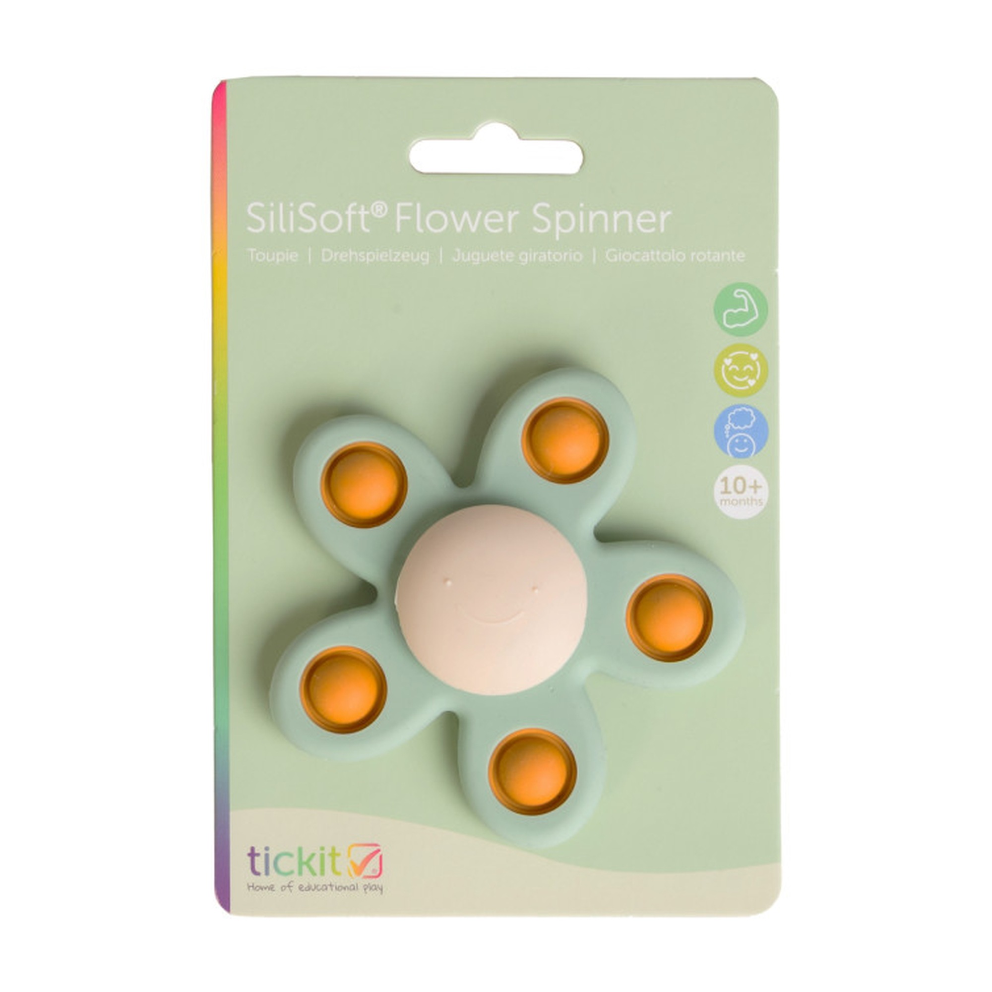 Silicone Flower Spinner Sensory Activity
