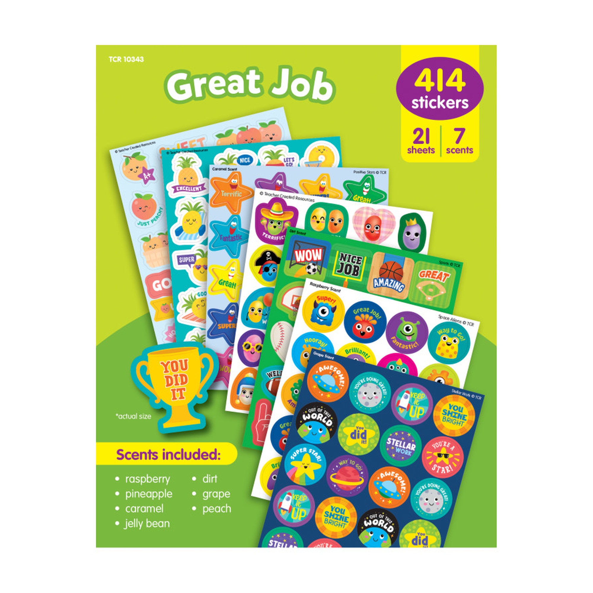 Great Job Scented Sticker Variety Pack