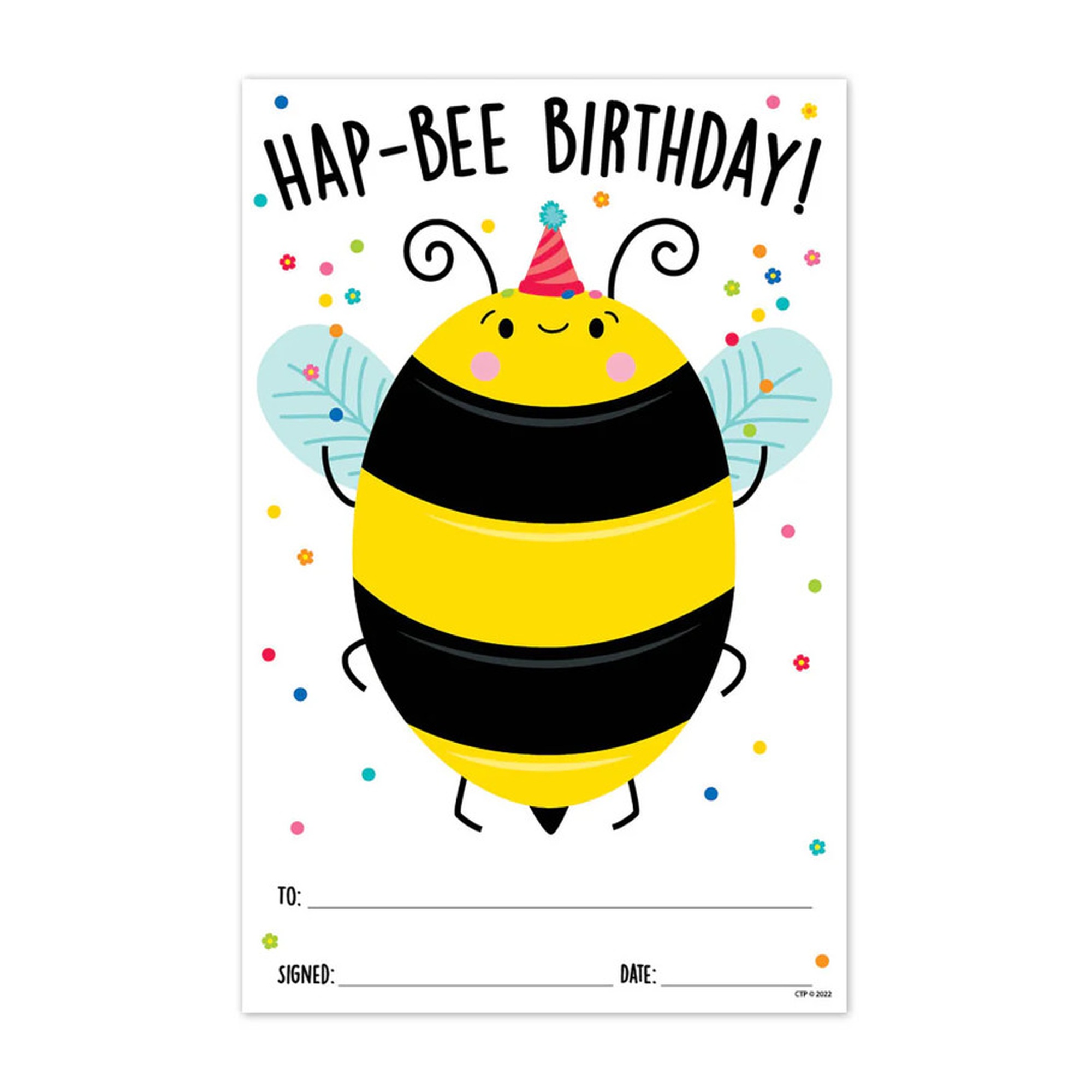 Bee-Themed Birthday Awards, 30-Pack