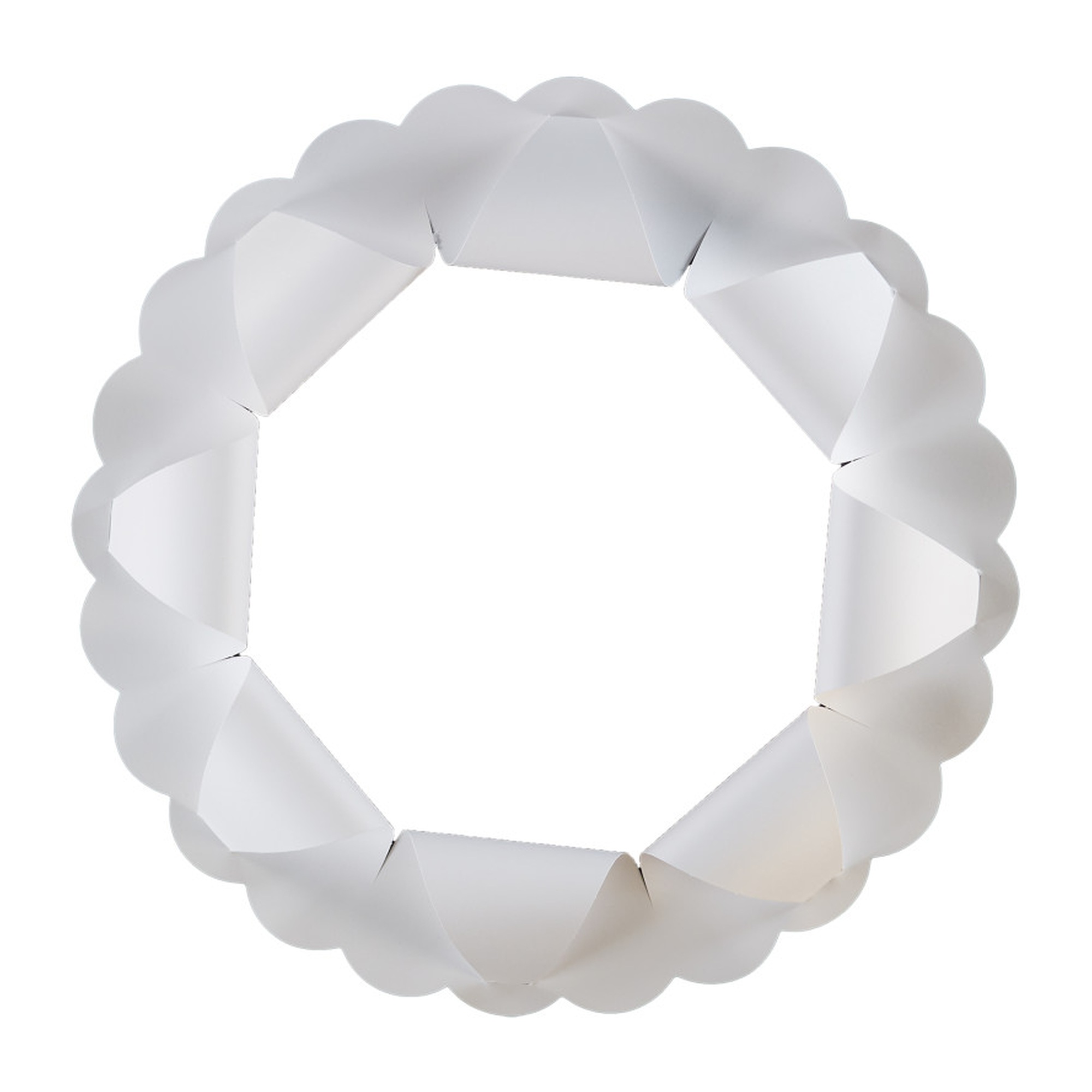 White Celebration Wreath Craft Paper, 36-Pack