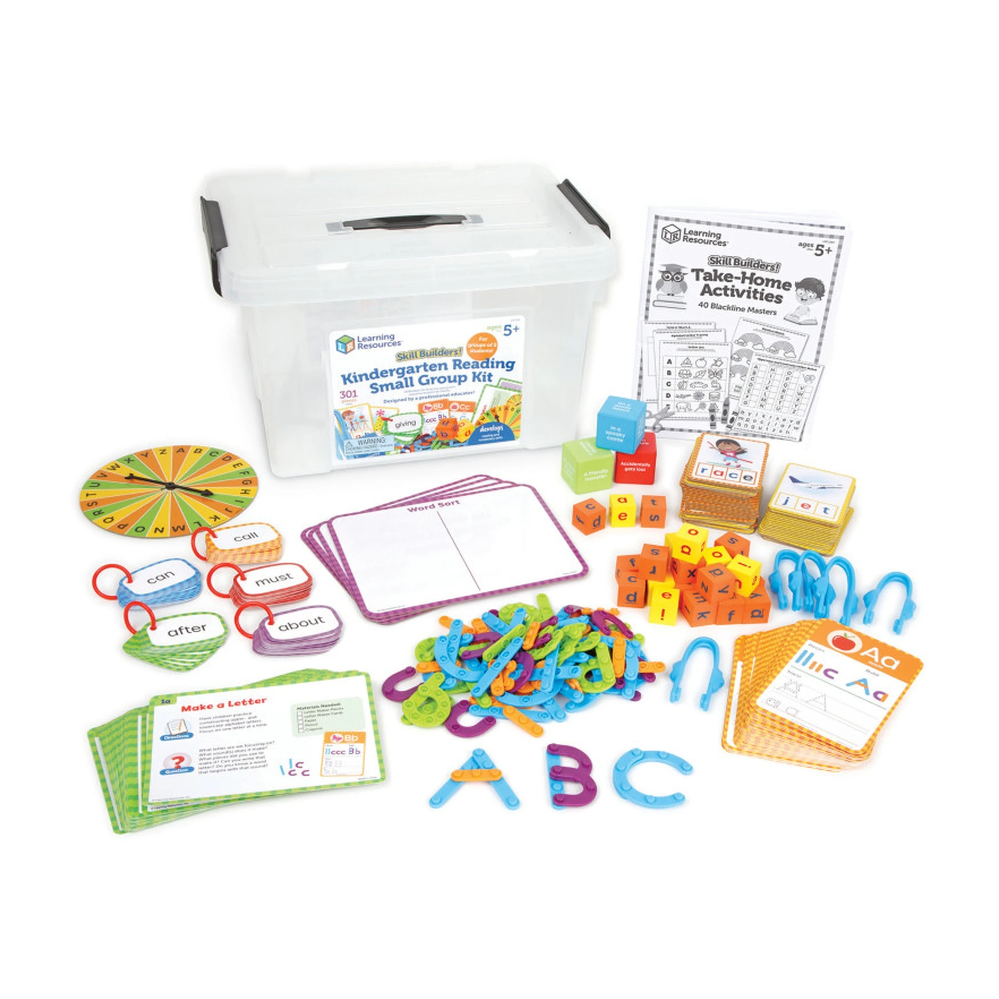 Kindergarten Reading Skills Classroom Kit, 301 Pieces
