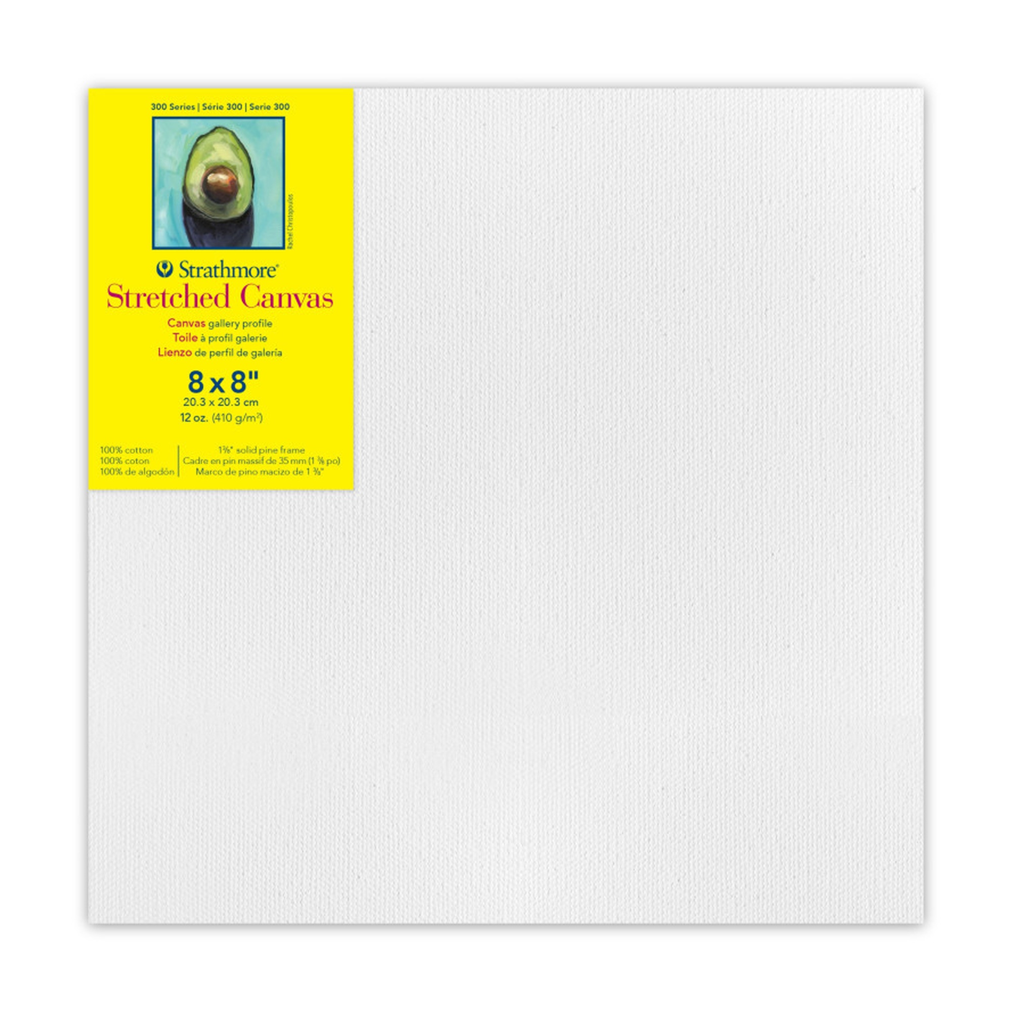 300 Series 8 x 8 Inch Gallery Stretched Canvas