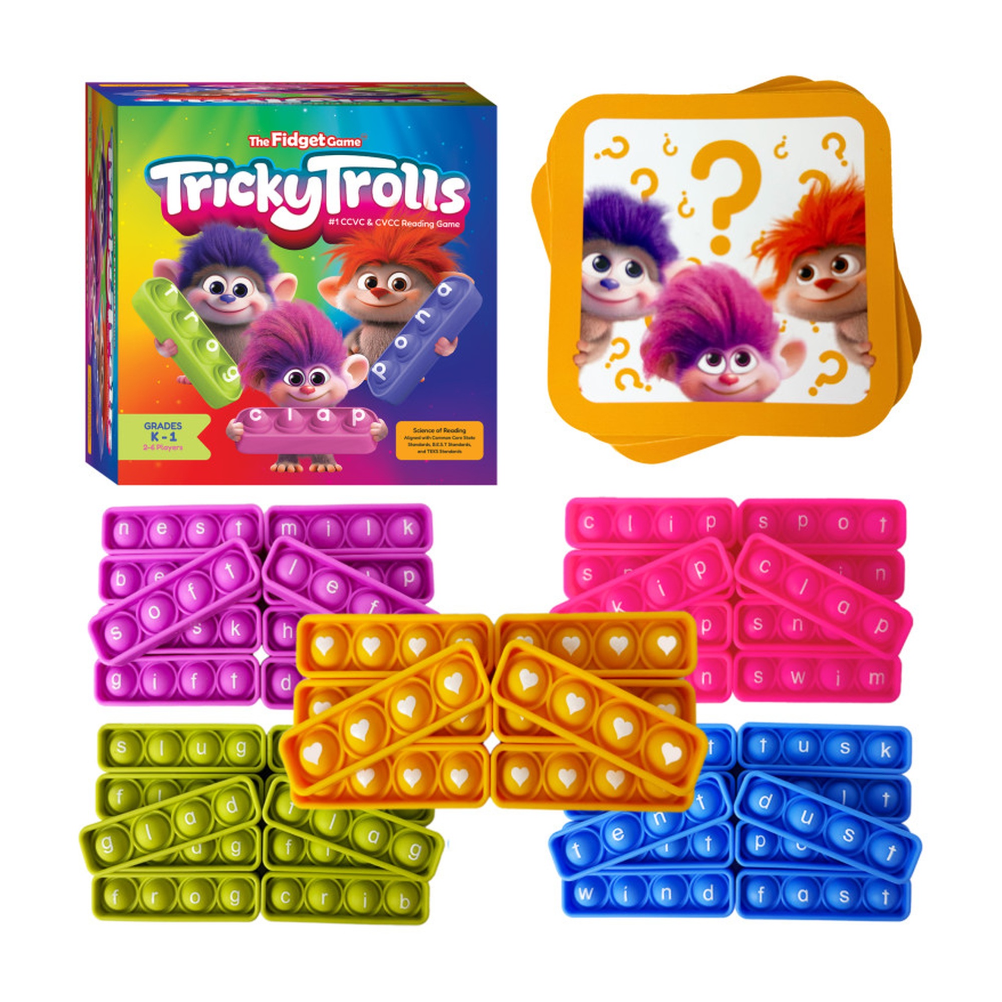 Tricky Trolls Phonics Bingo-Style Educational Game