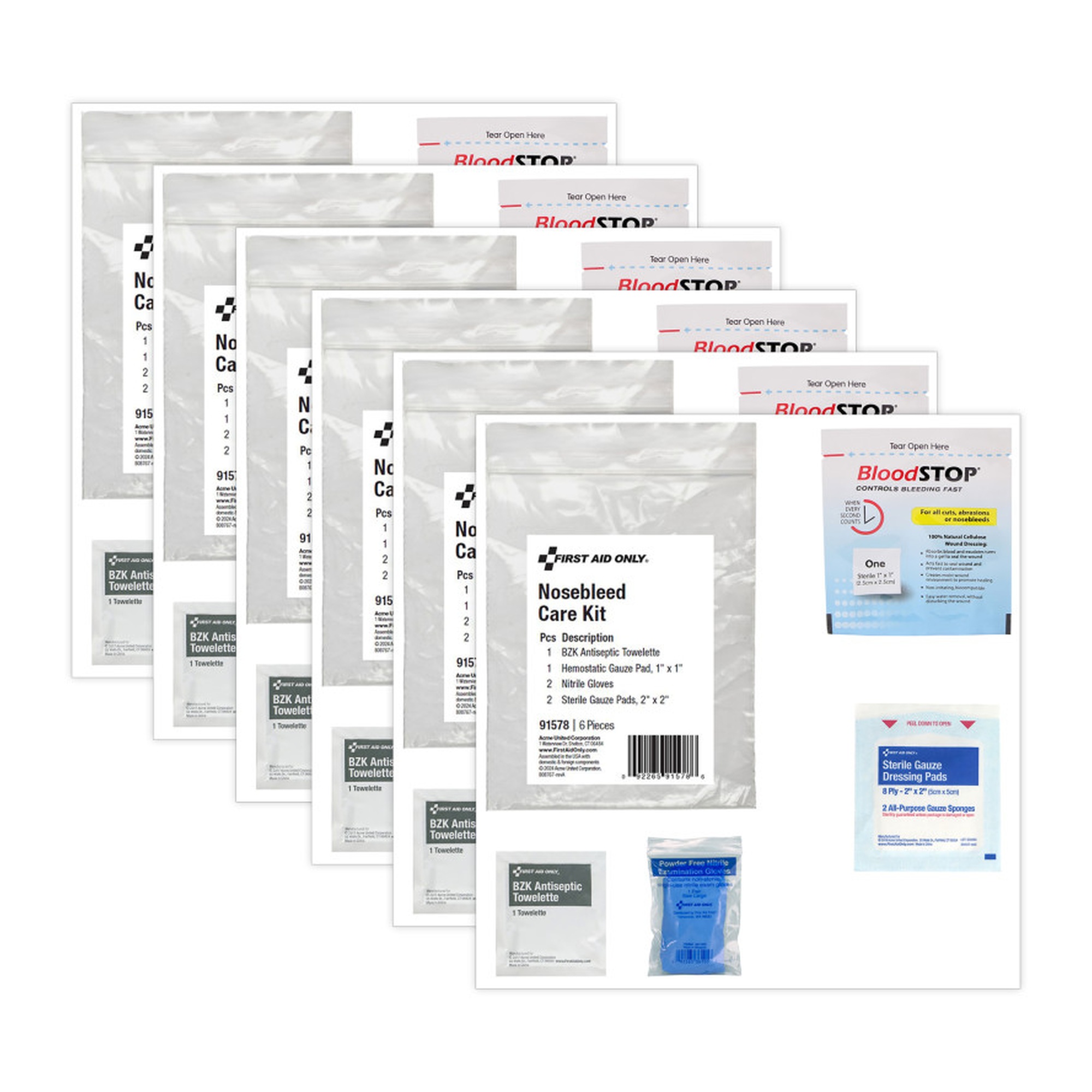 Nosebleed Care Kit, Pack of 3