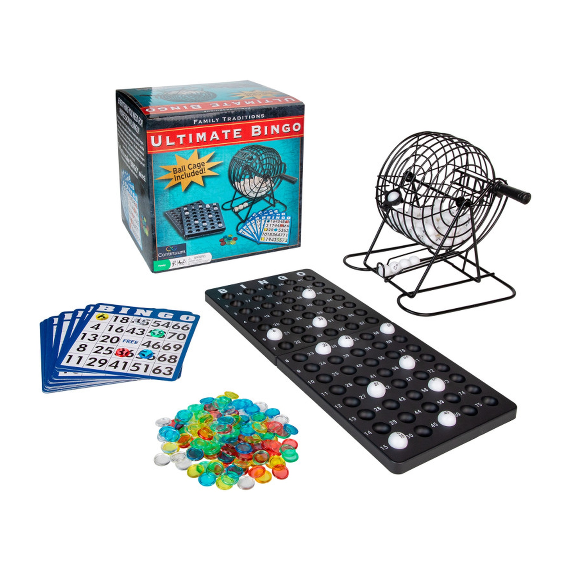 Ultimate Bingo Set with Wire Cage