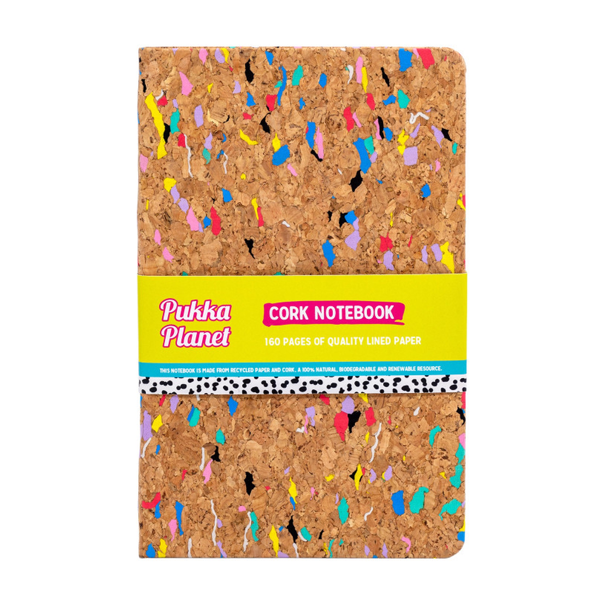 Cork Lined Notebook, 160 Pages