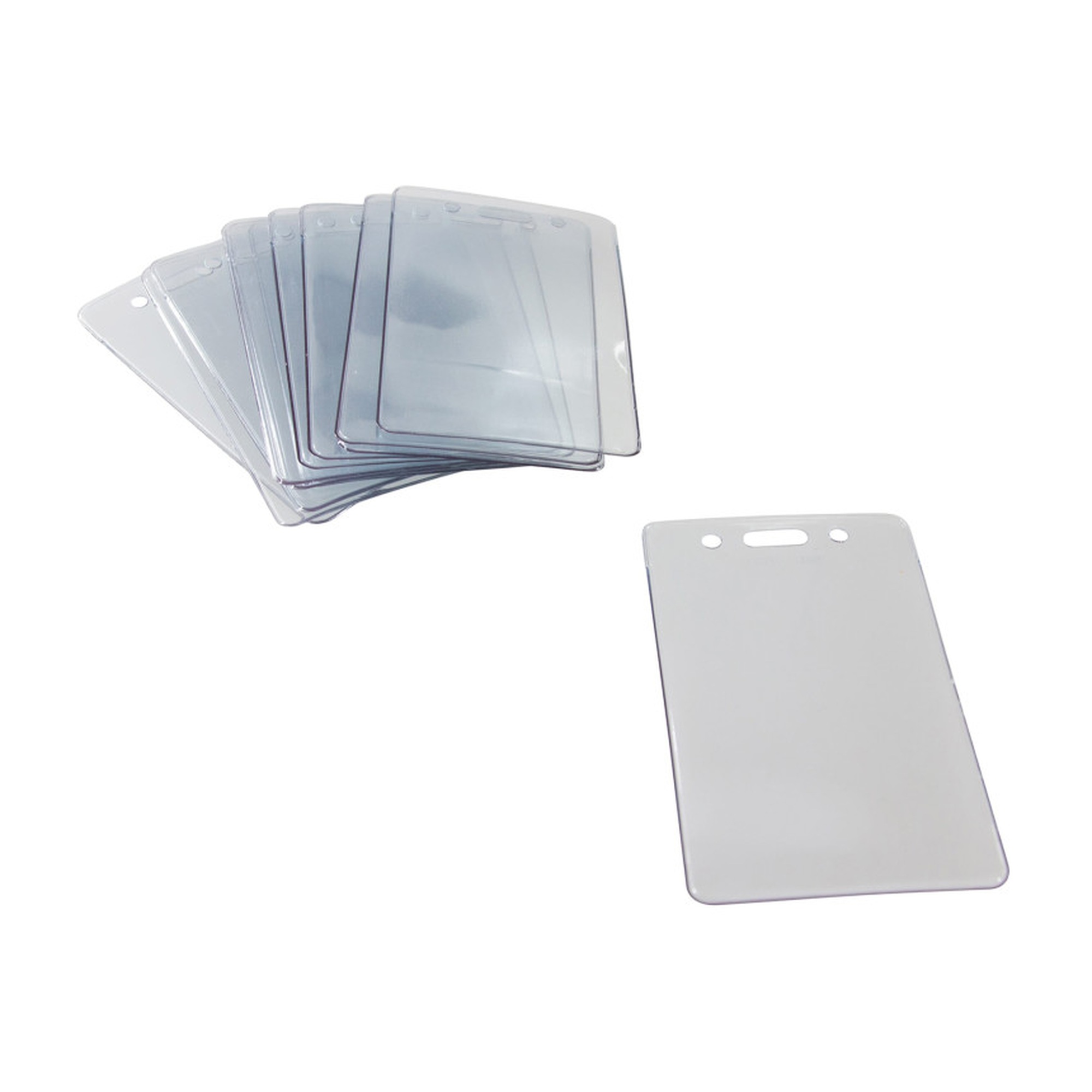 Clear Vertical Proximity Badge Holders, Pack of 50