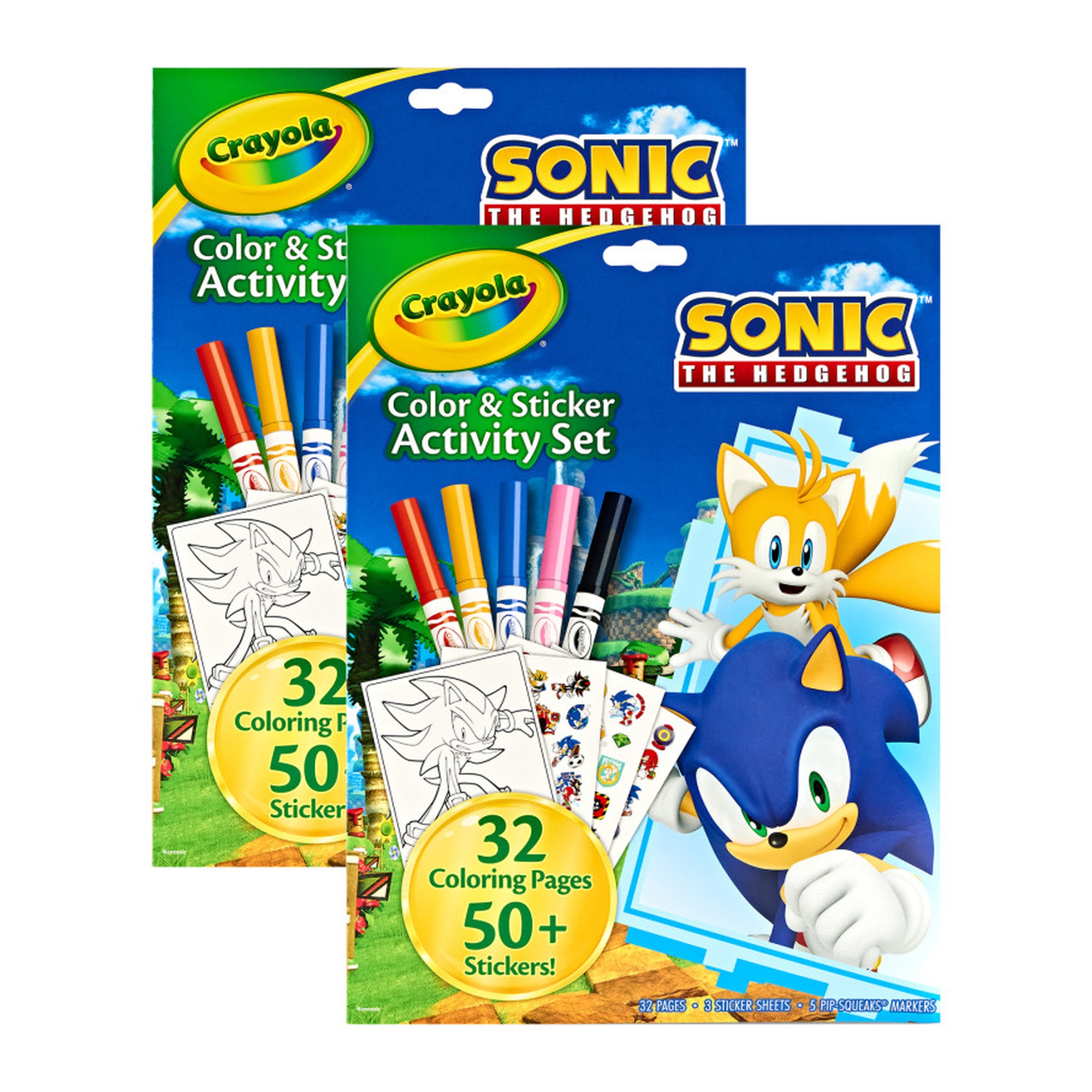 Sonic Color & Sticker Activity Set, 2 Sets