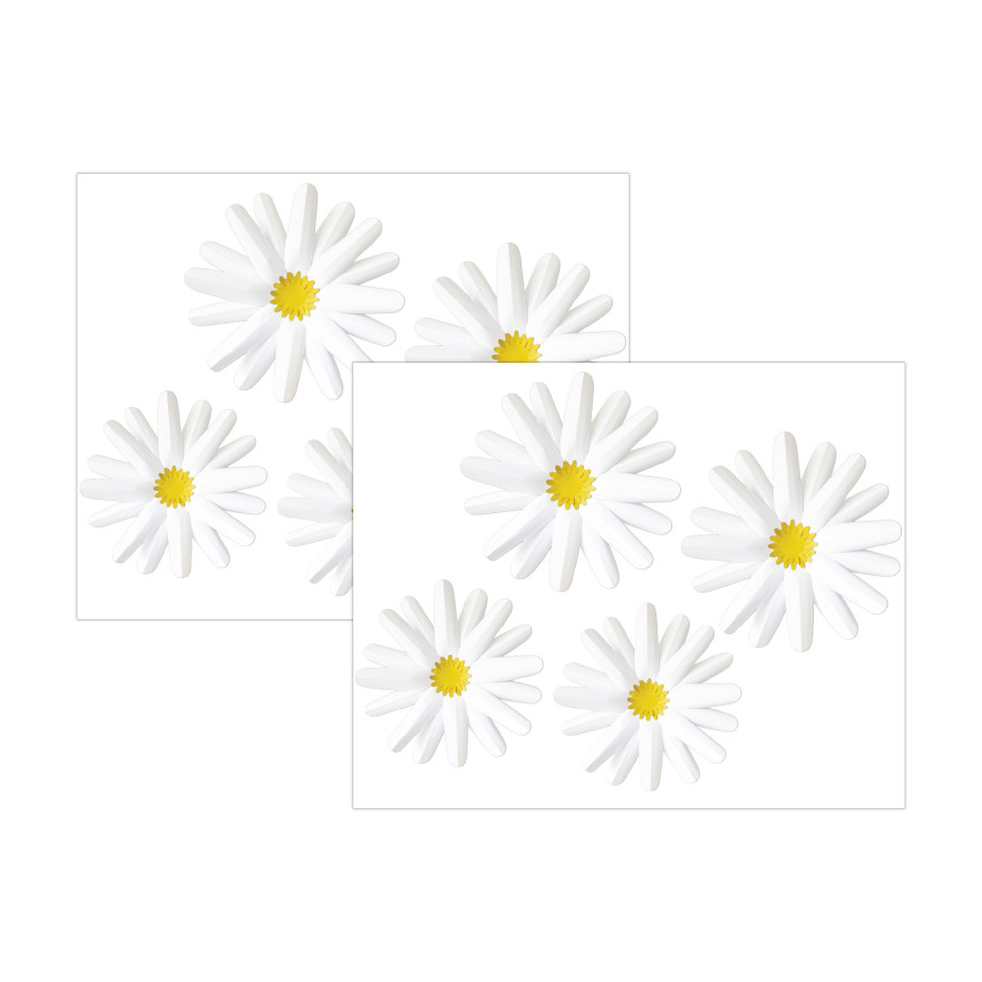 Retro Daisy Dimensional Accents, 8 Count