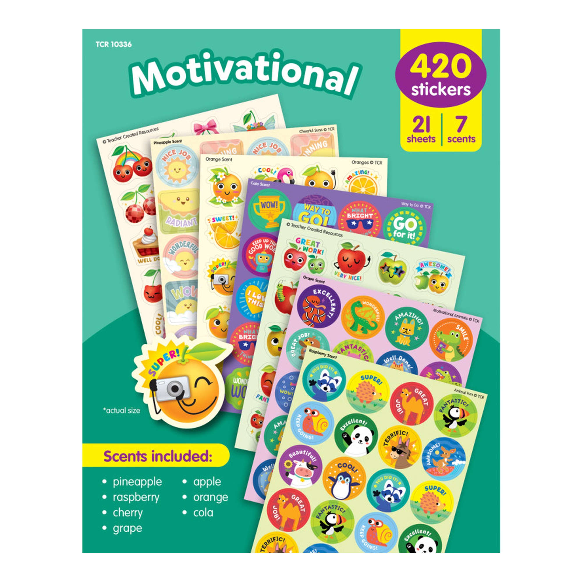 Scented Motivational Sticker Variety Pack