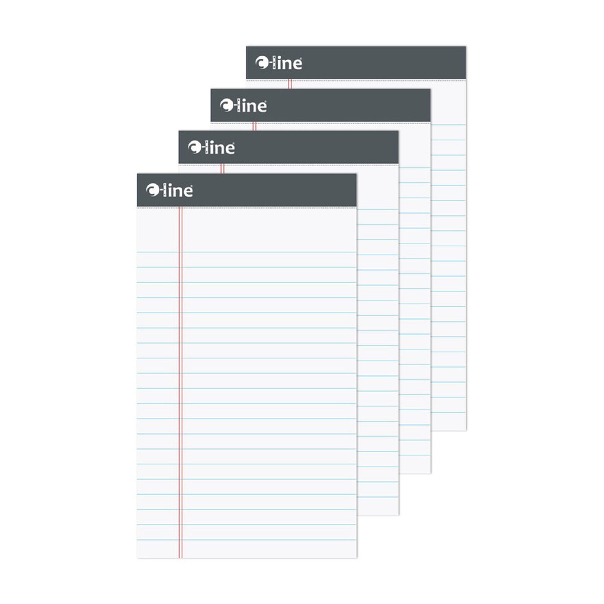 White Ruled Legal Pads, 50 Sheets, 4-Pack
