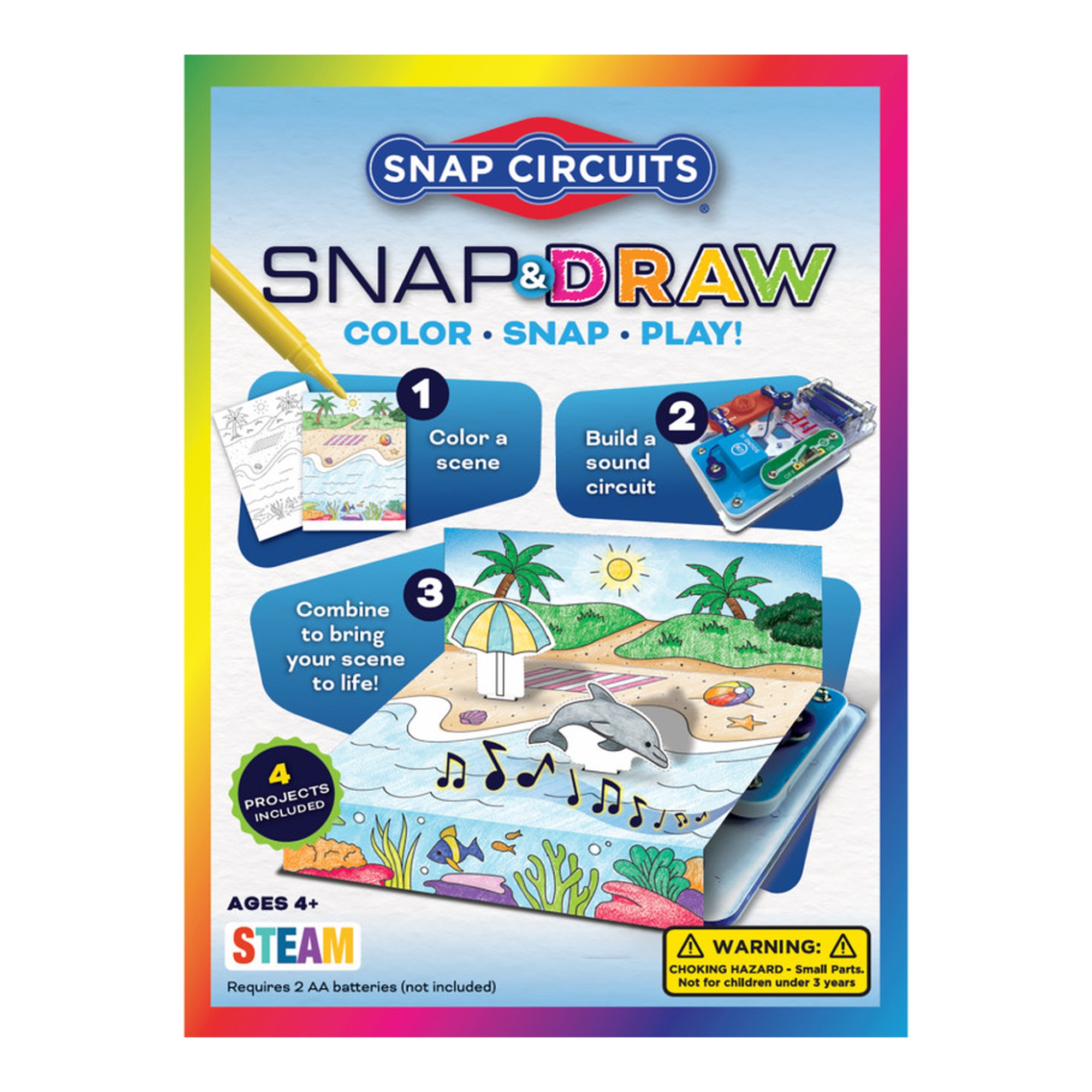 Snap-and-Draw STEAM Circuit Art Set, 17 Pieces
